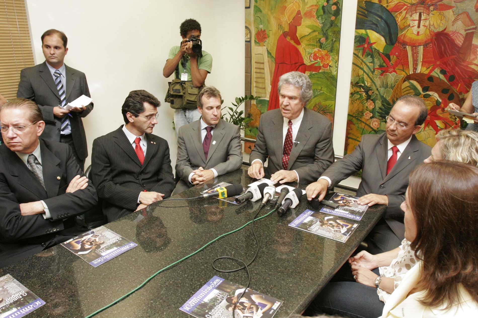 Coletiva - Ministro das Comunicações