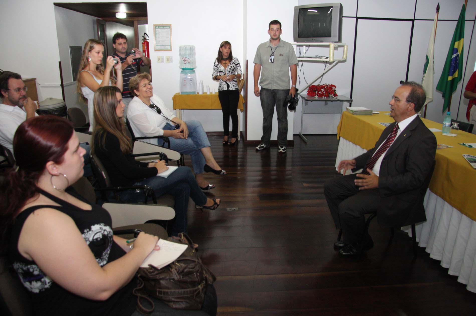 Entrevista coletiva do Deputado Jorginho Mello (PSDB) em Joaçaba