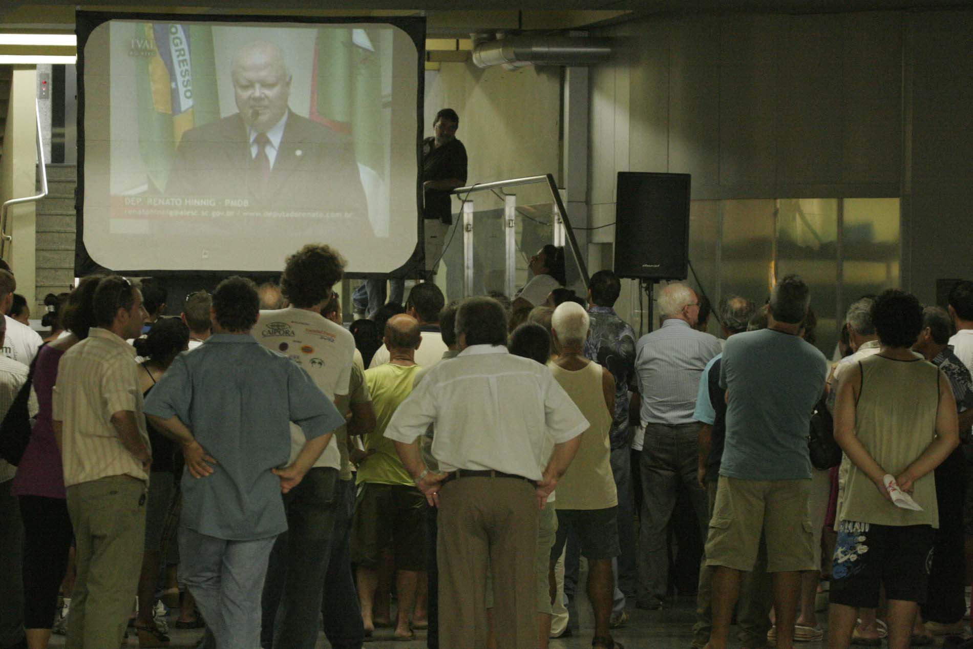 Sessão Ordinária - hall de entrada da Alesc