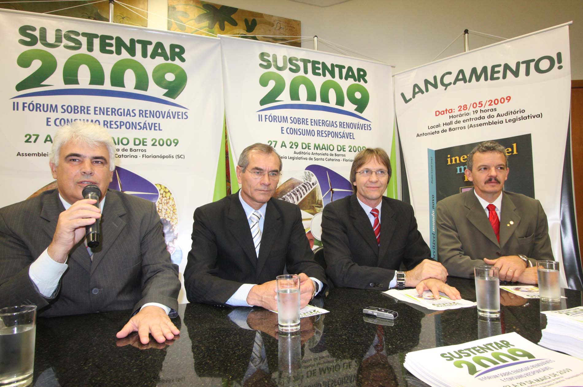 Coletiva de lançamento do Sustentar 2009 – II Fórum sobre Energias Renováveis e Consumo Responsável