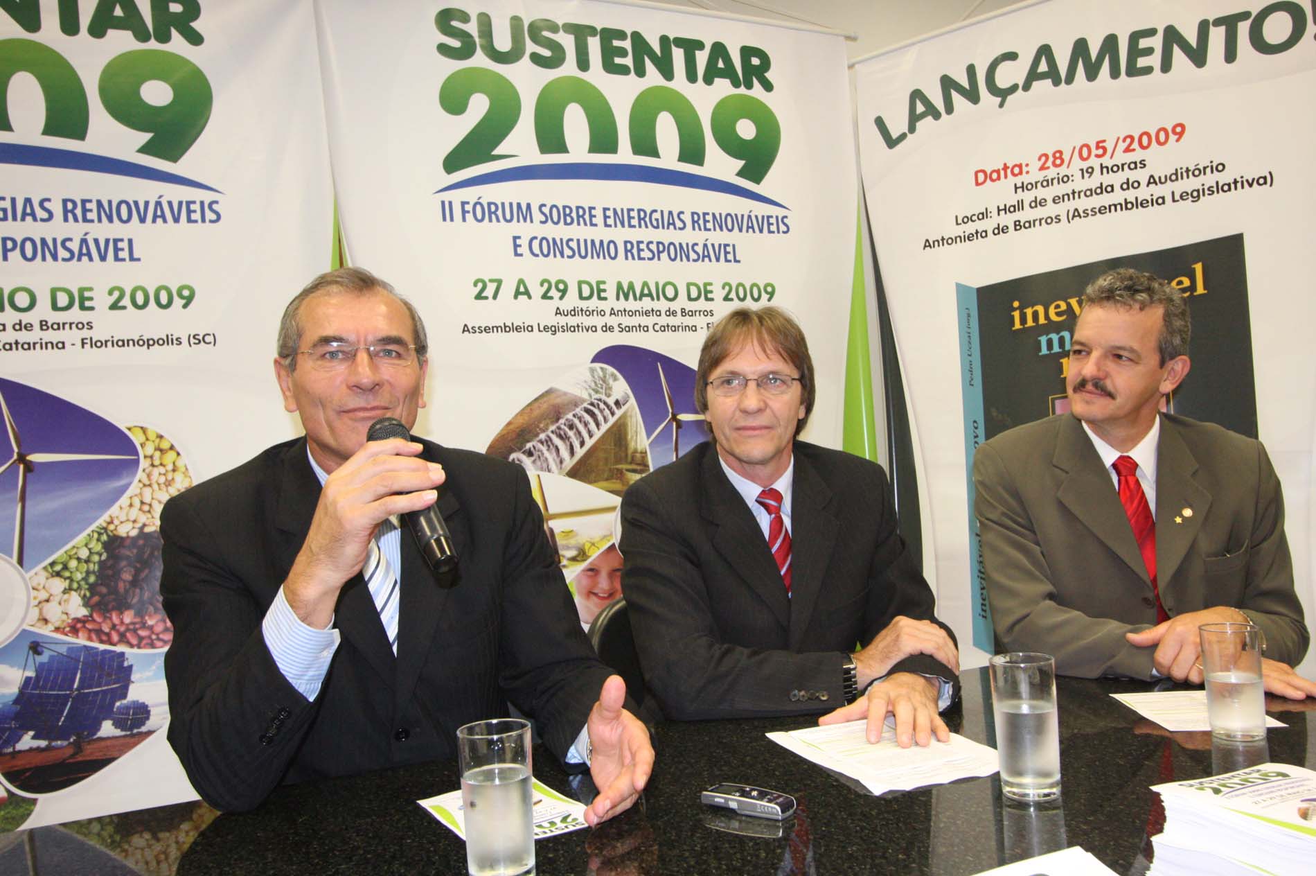 Coletiva de lançamento do Sustentar 2009 – II Fórum sobre Energias Renováveis e Consumo Responsável