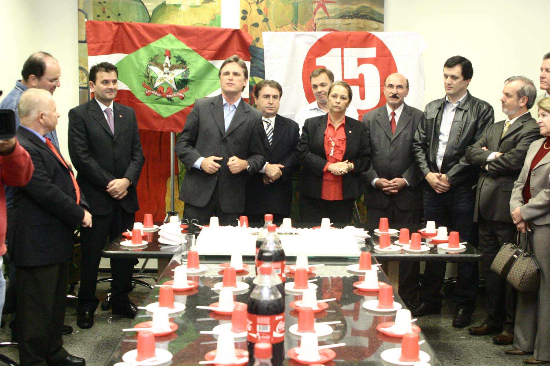 Comemoração dos 43 anos do PMDB em SC
