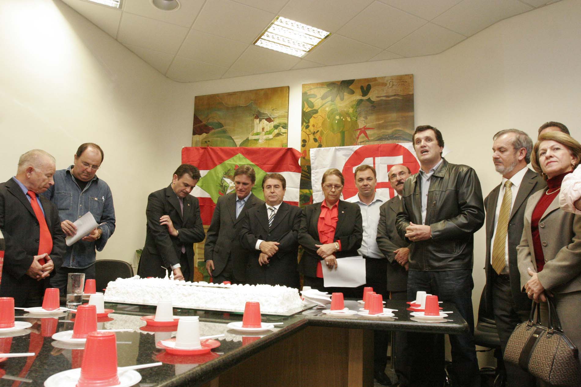 Comemoração dos 43 anos do PMDB em SC