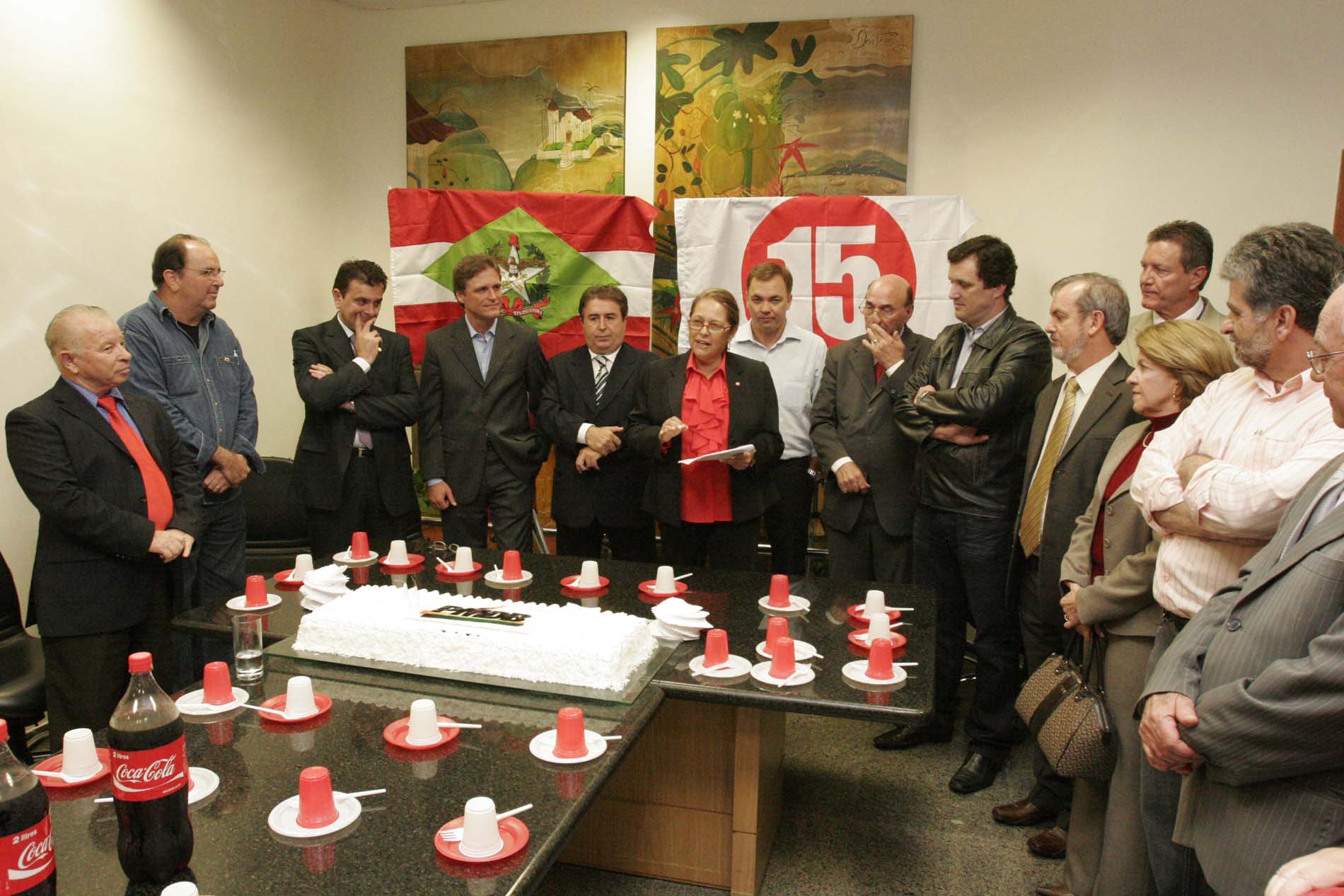 Comemoração dos 43 anos do PMDB em SC