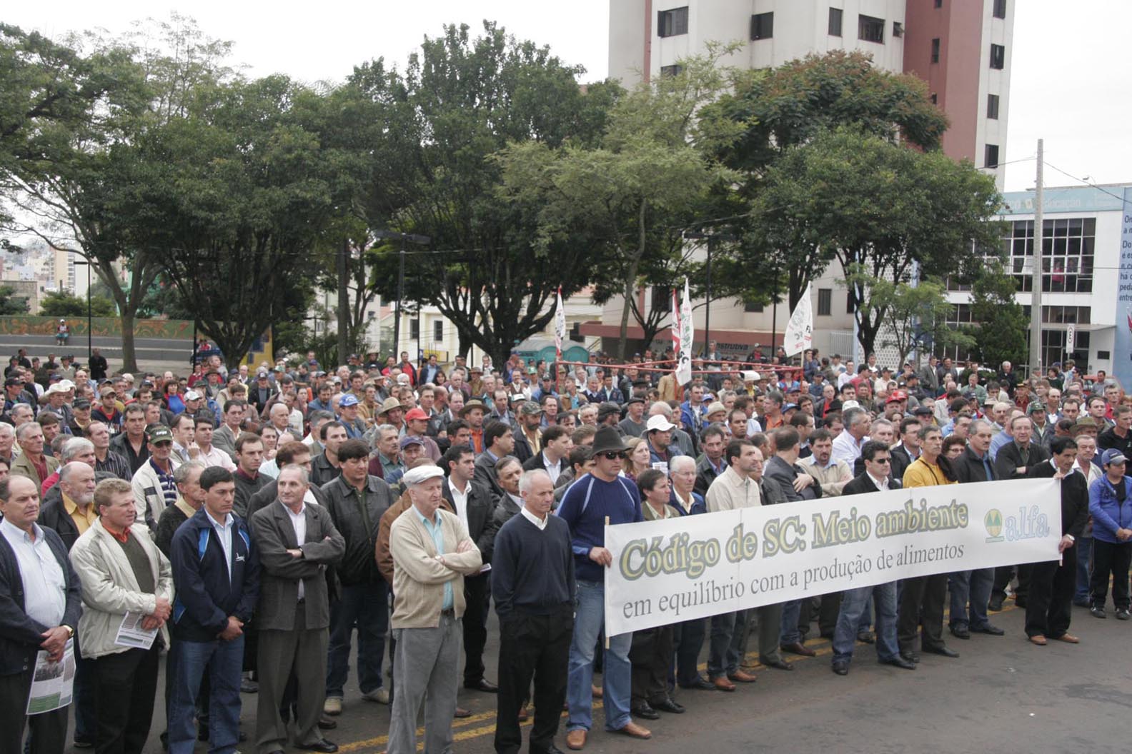 Ato Público de apoio ao Código Ambiental - Chapecó.