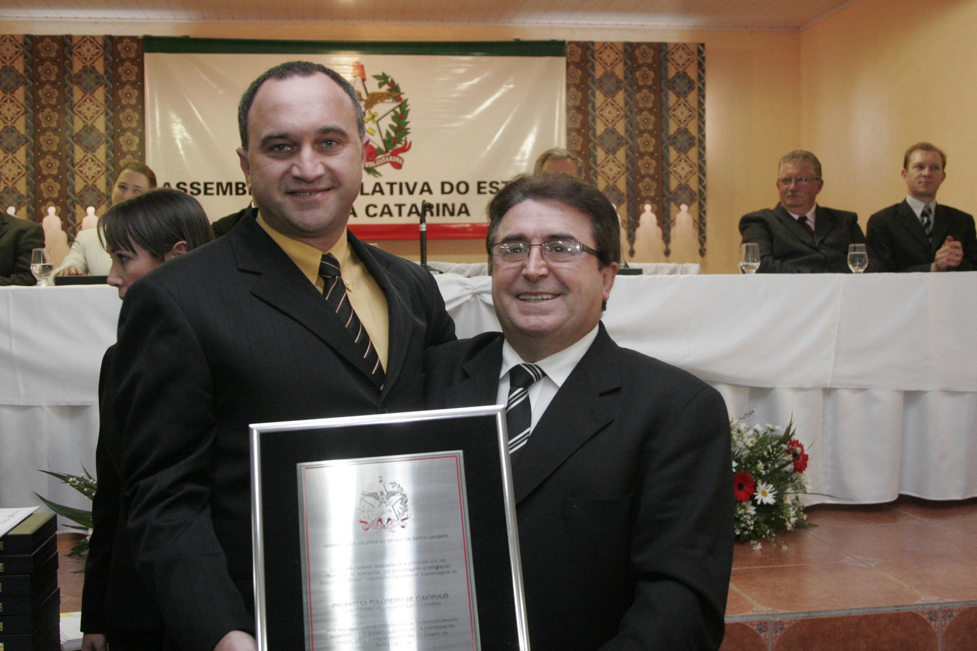 Sessão solene em comemoração ao Dia Estadual da Imigração Polonesa - Itaiópolis - Prefeito de Itaiópolis Hélio César Wendt (PMDB)