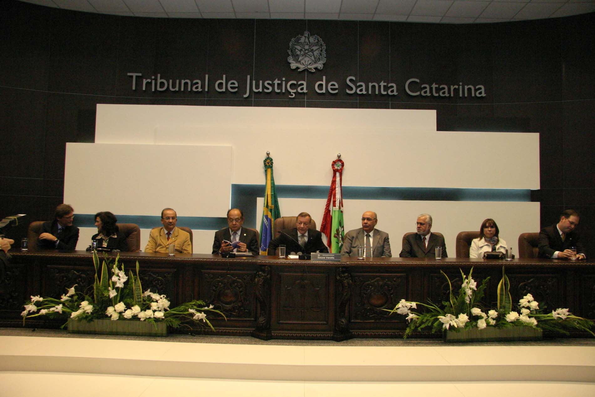 Ministro Gilmar Mendes visita Tribunal de Justiça de Santa Catarina