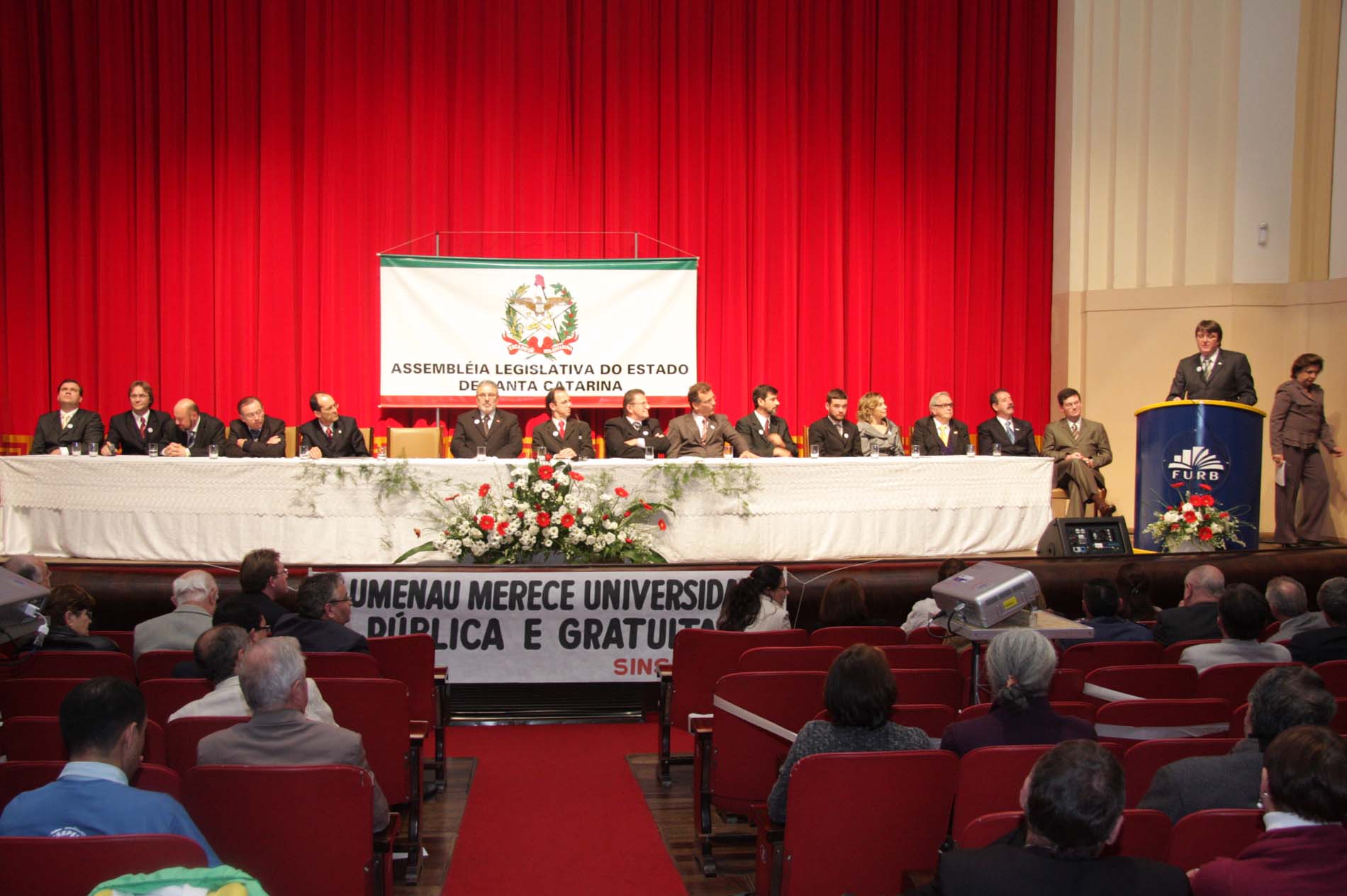 Sessão Solene em Homenagem aos 45 anos da Universidade de Blumenau - FURB