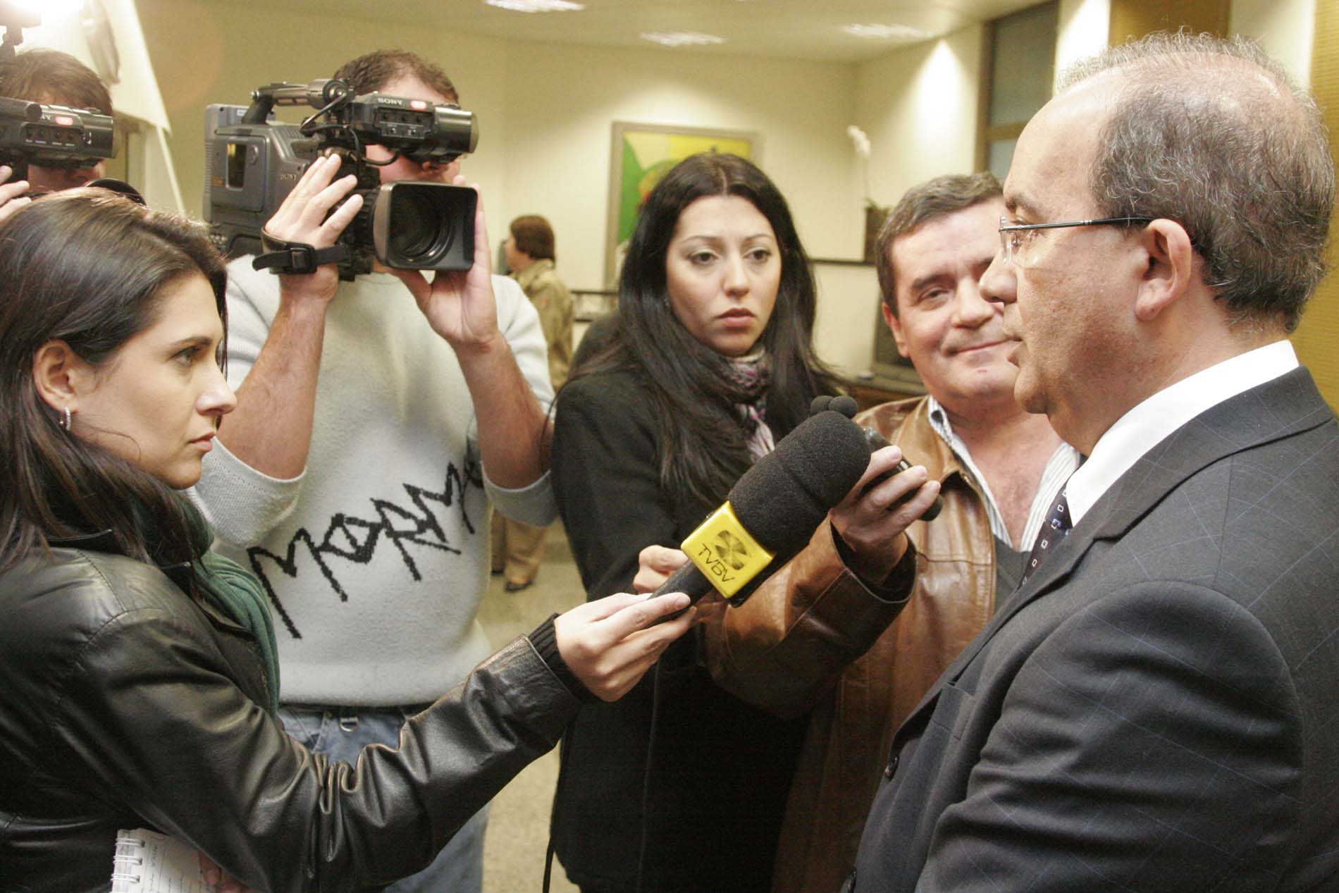 Presidente Jorginho Mello concede entrevista