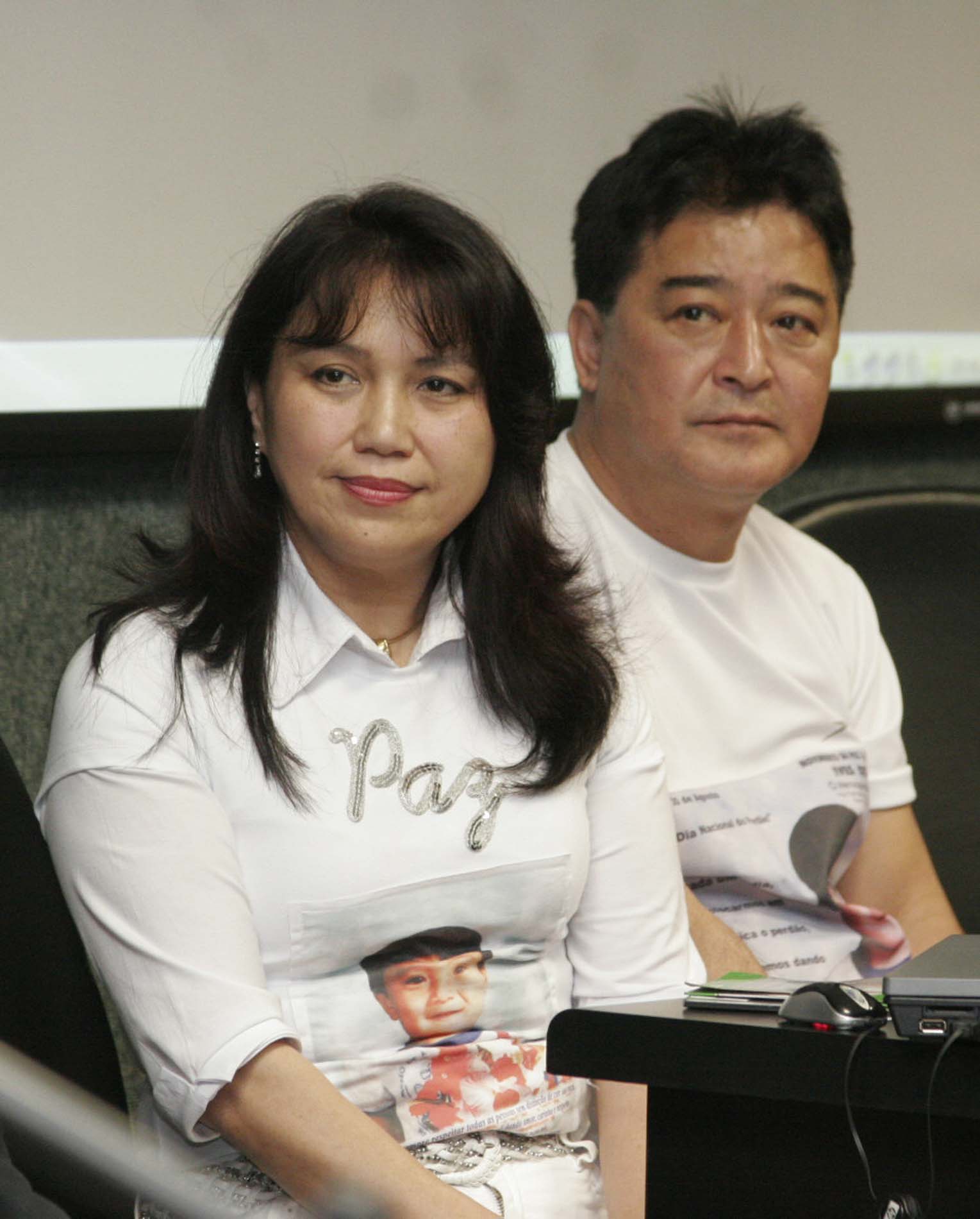 Massataka e Keiko Ota, pais do menino Ives Ota