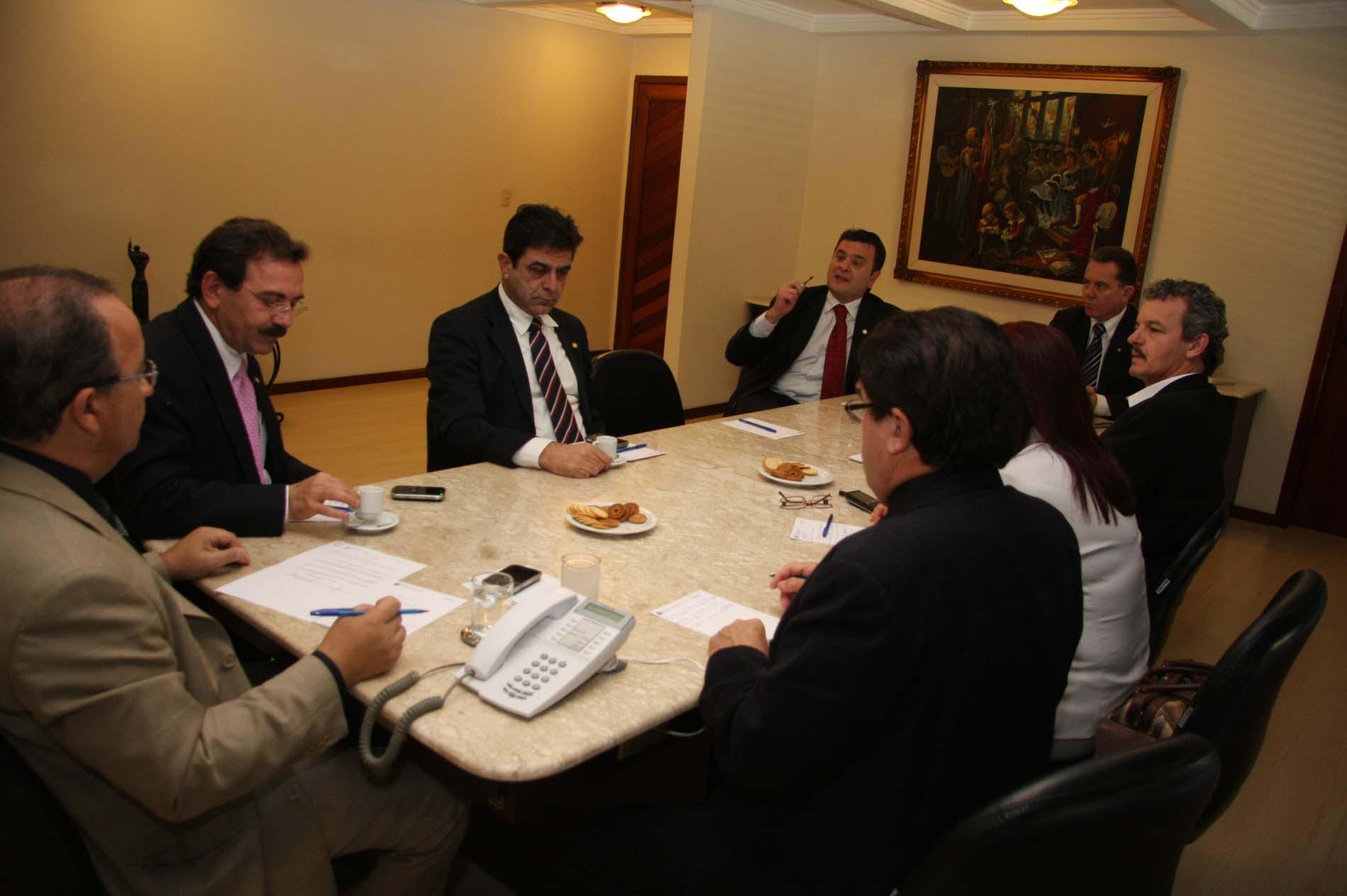 Reunião de líderes na Presidencia