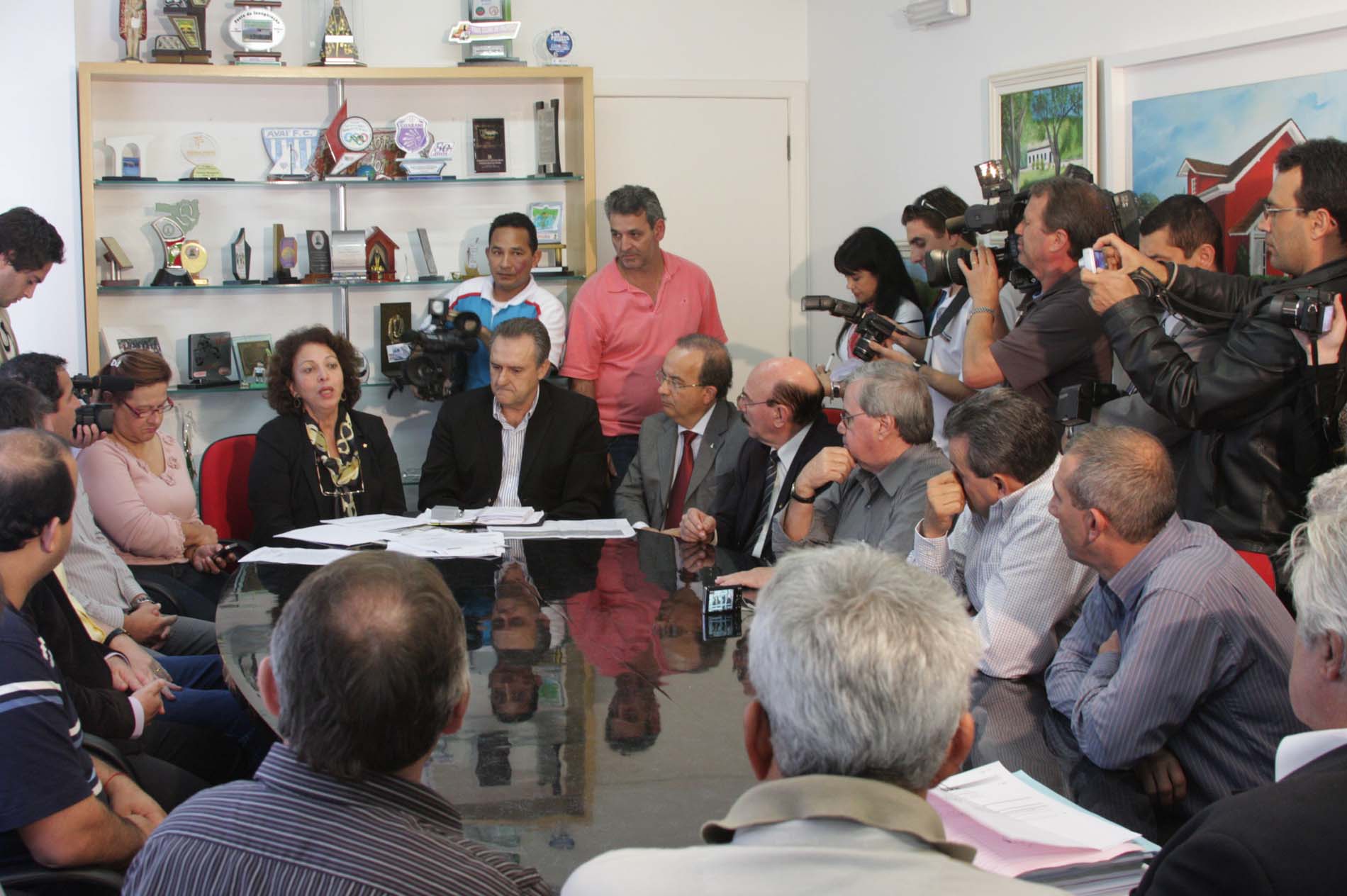 Reunião sobre transferência do pedágio de Palhoça