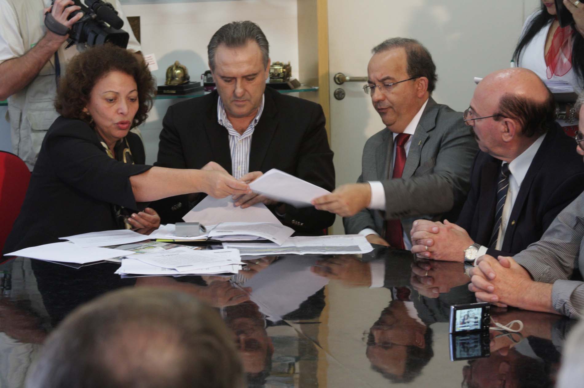 Reunião sobre transferência do pedágio de Palhoça