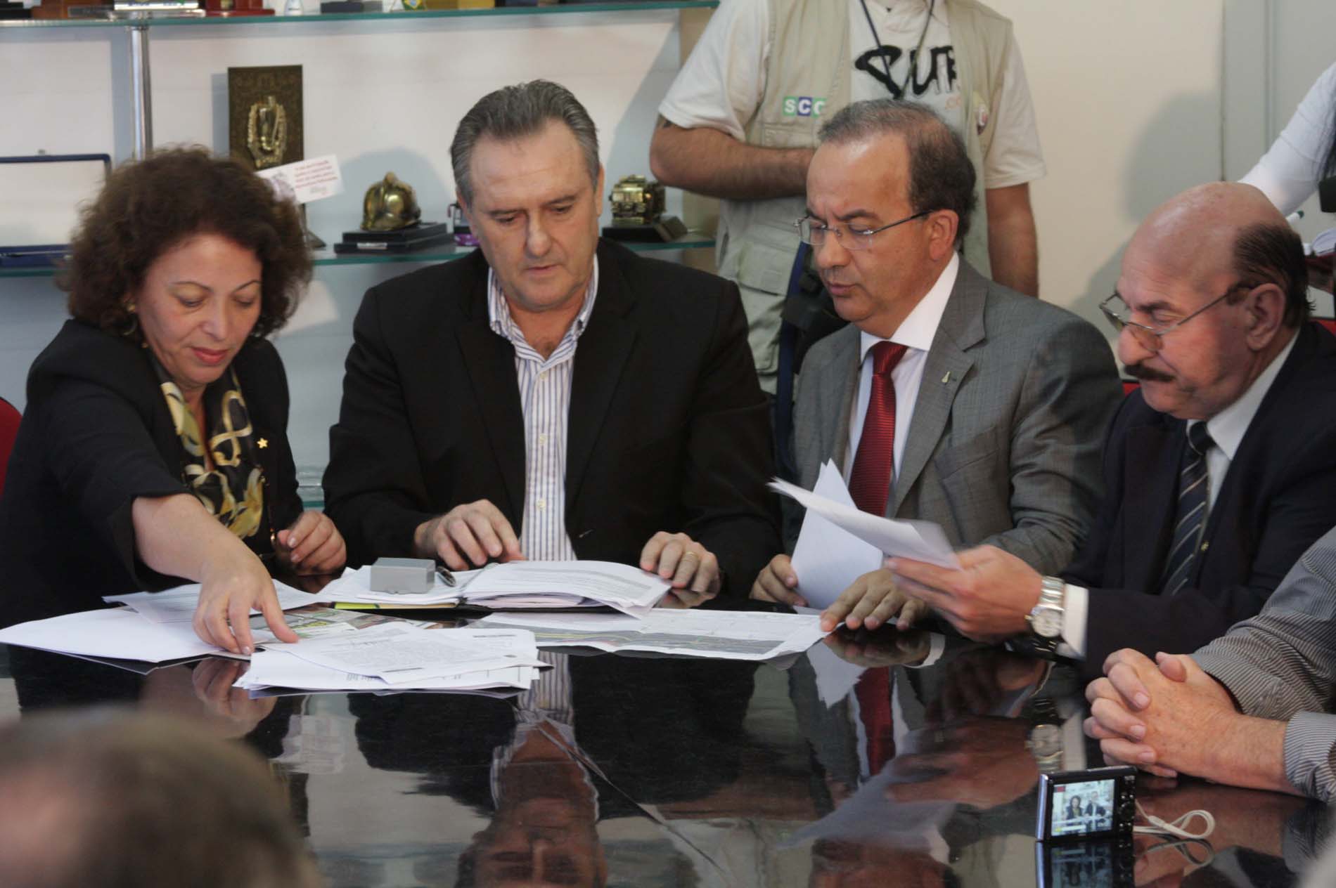 Reunião sobre transferência do pedágio de Palhoça