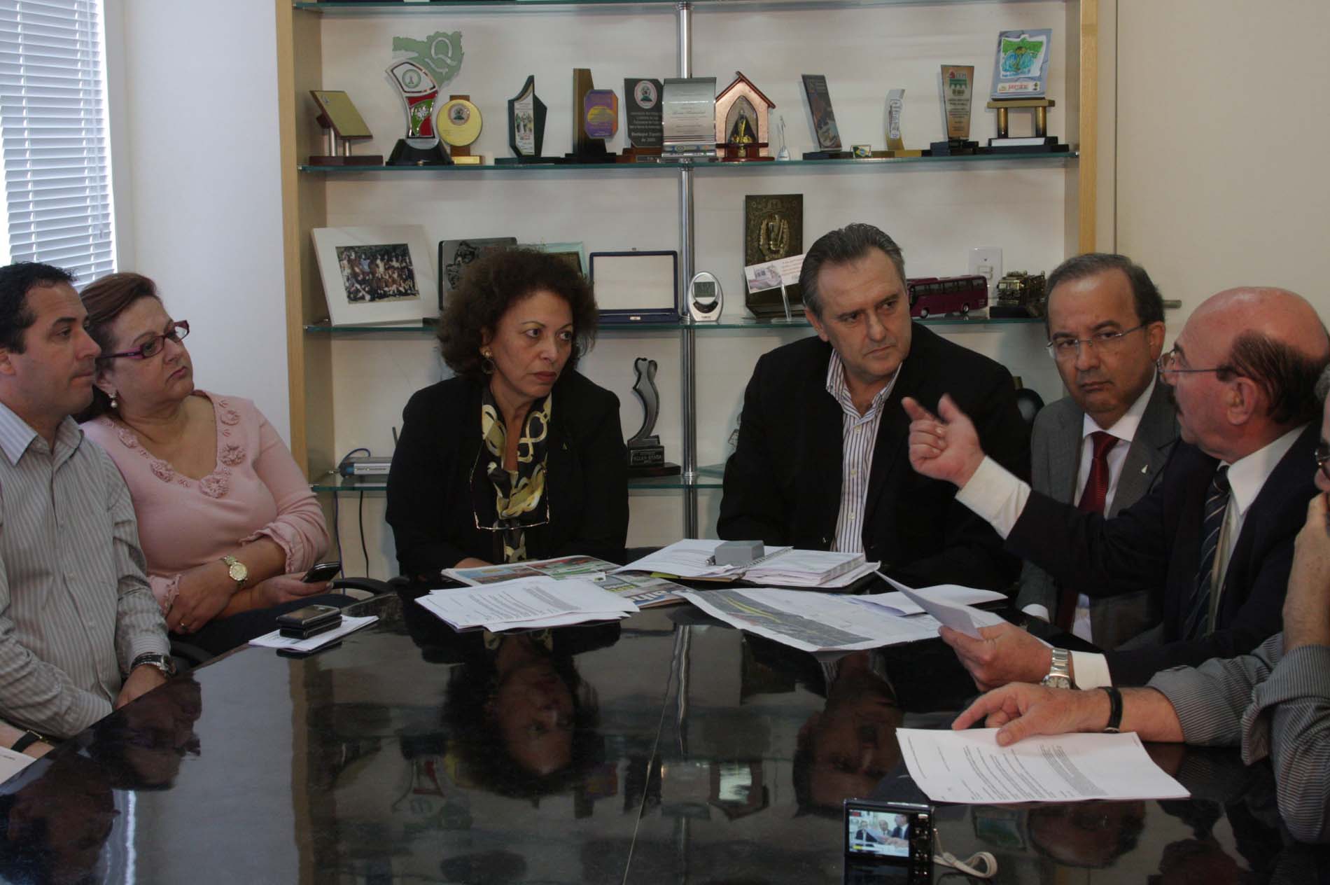 Reunião sobre transferência do pedágio de Palhoça