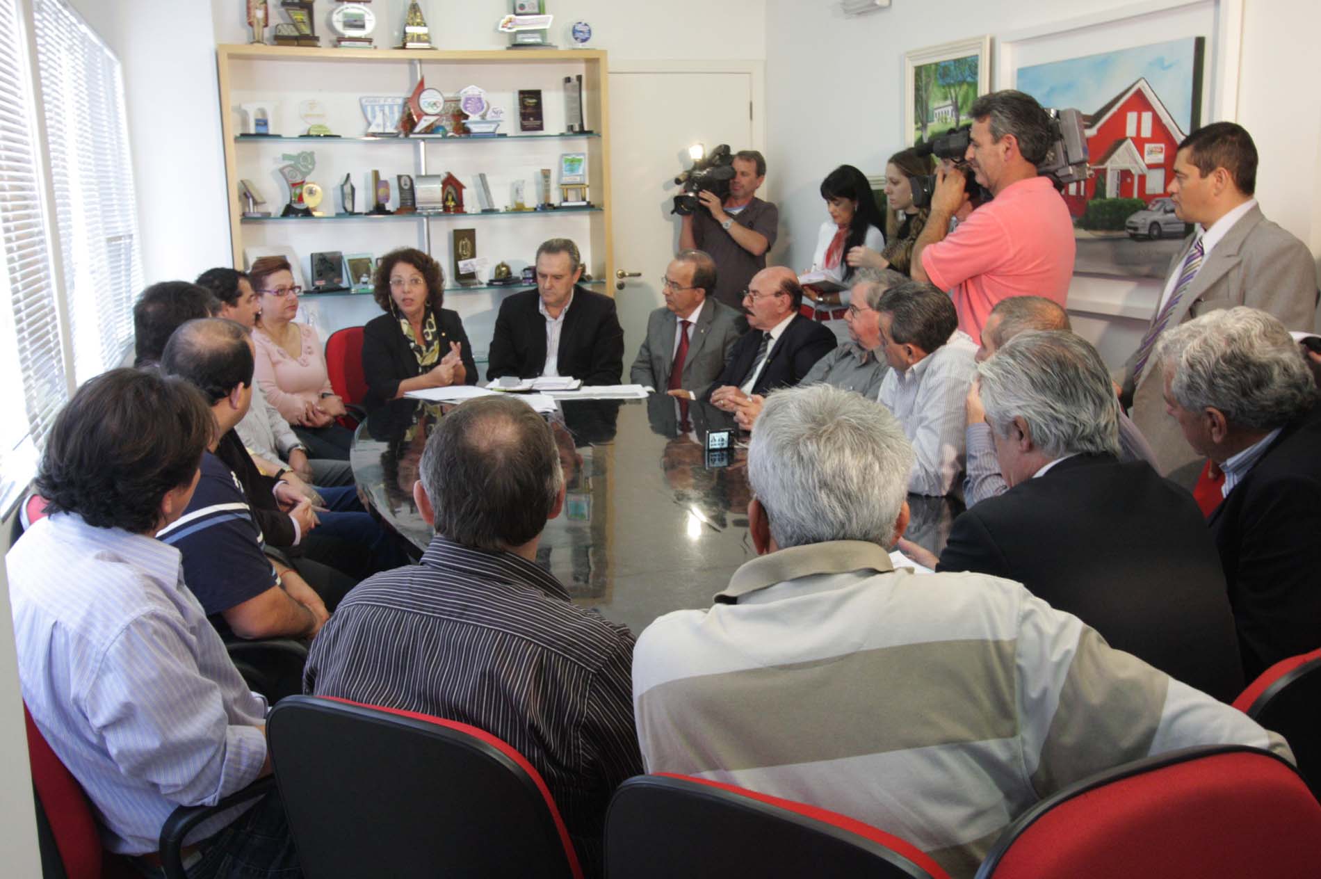 Reunião sobre transferência do pedágio de Palhoça