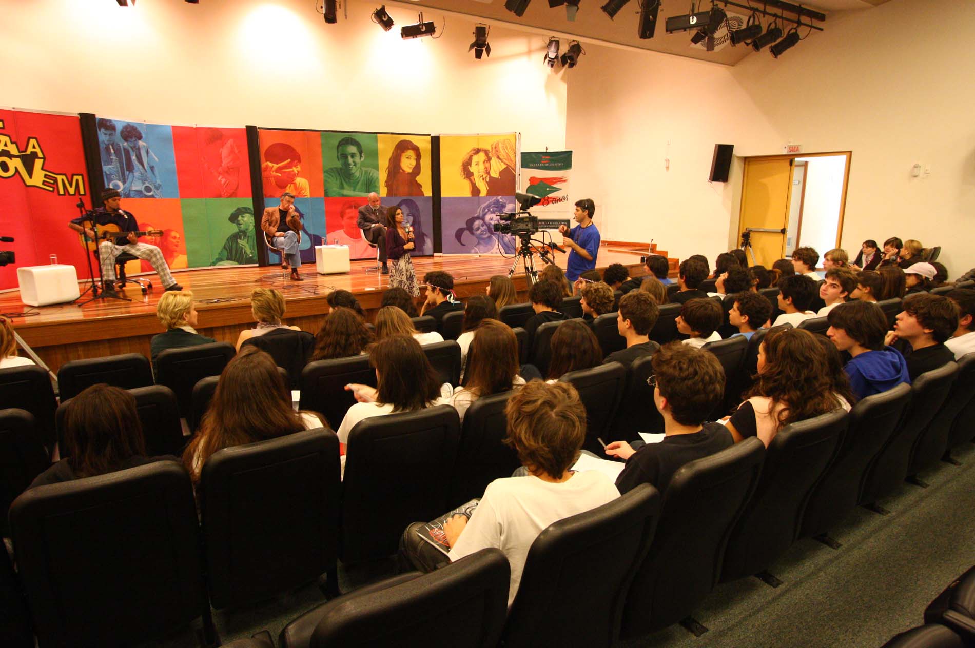 Gravação do programa Fala Jovem