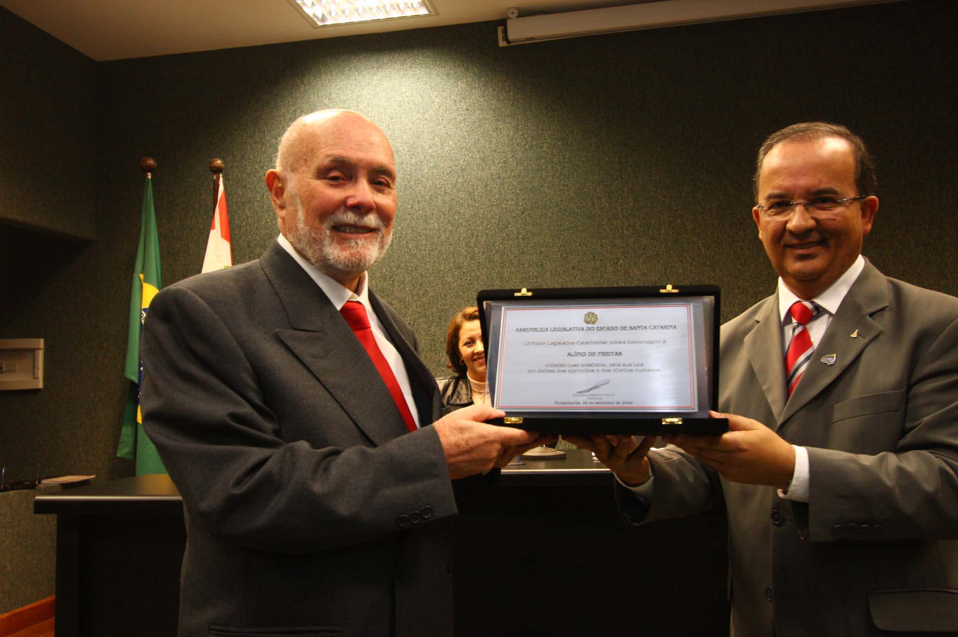 Parlamento catarinense faz homenagem a Paulo Stuart Wright, deputado que desapareceu no período da d