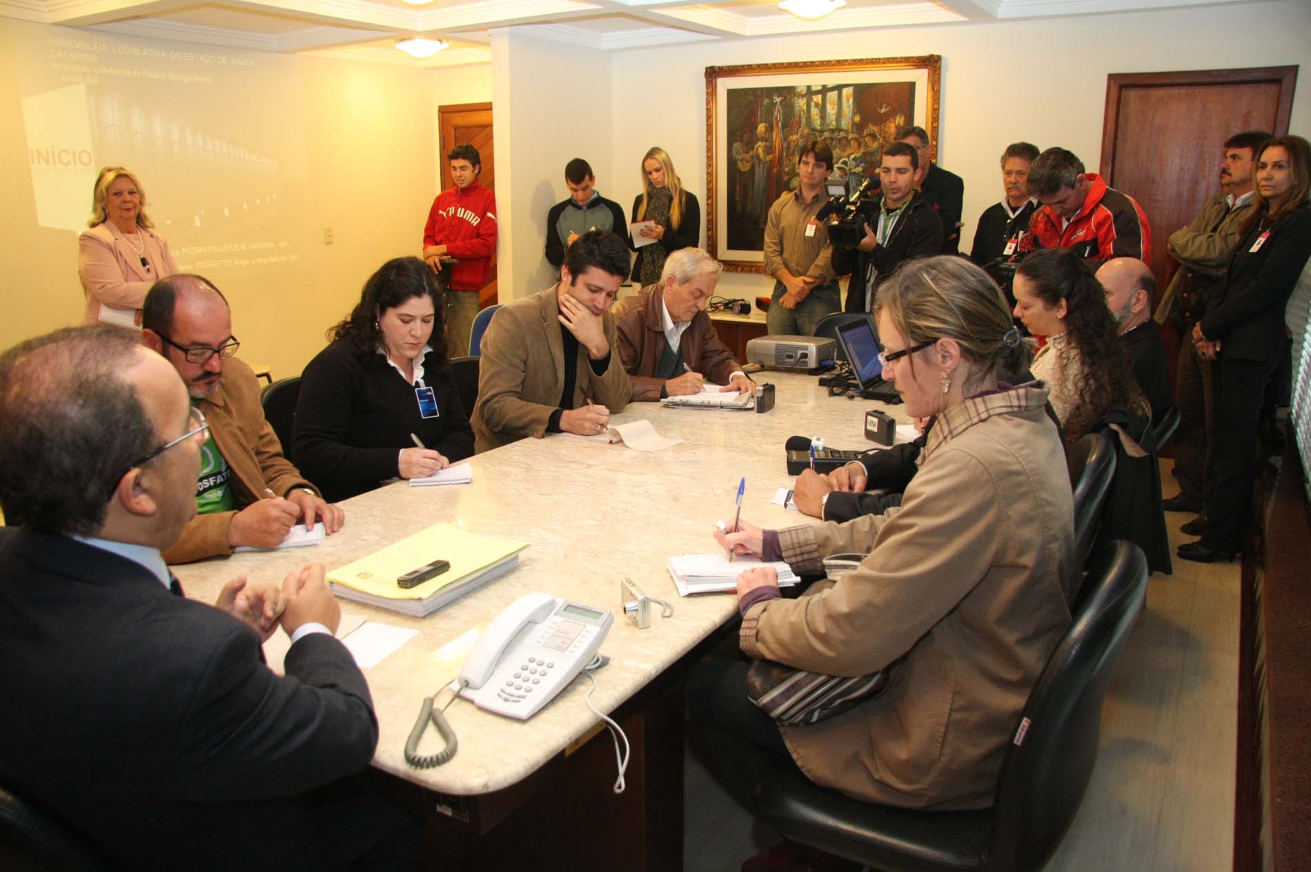 Entrevista Coletiva - Obras na ALESC