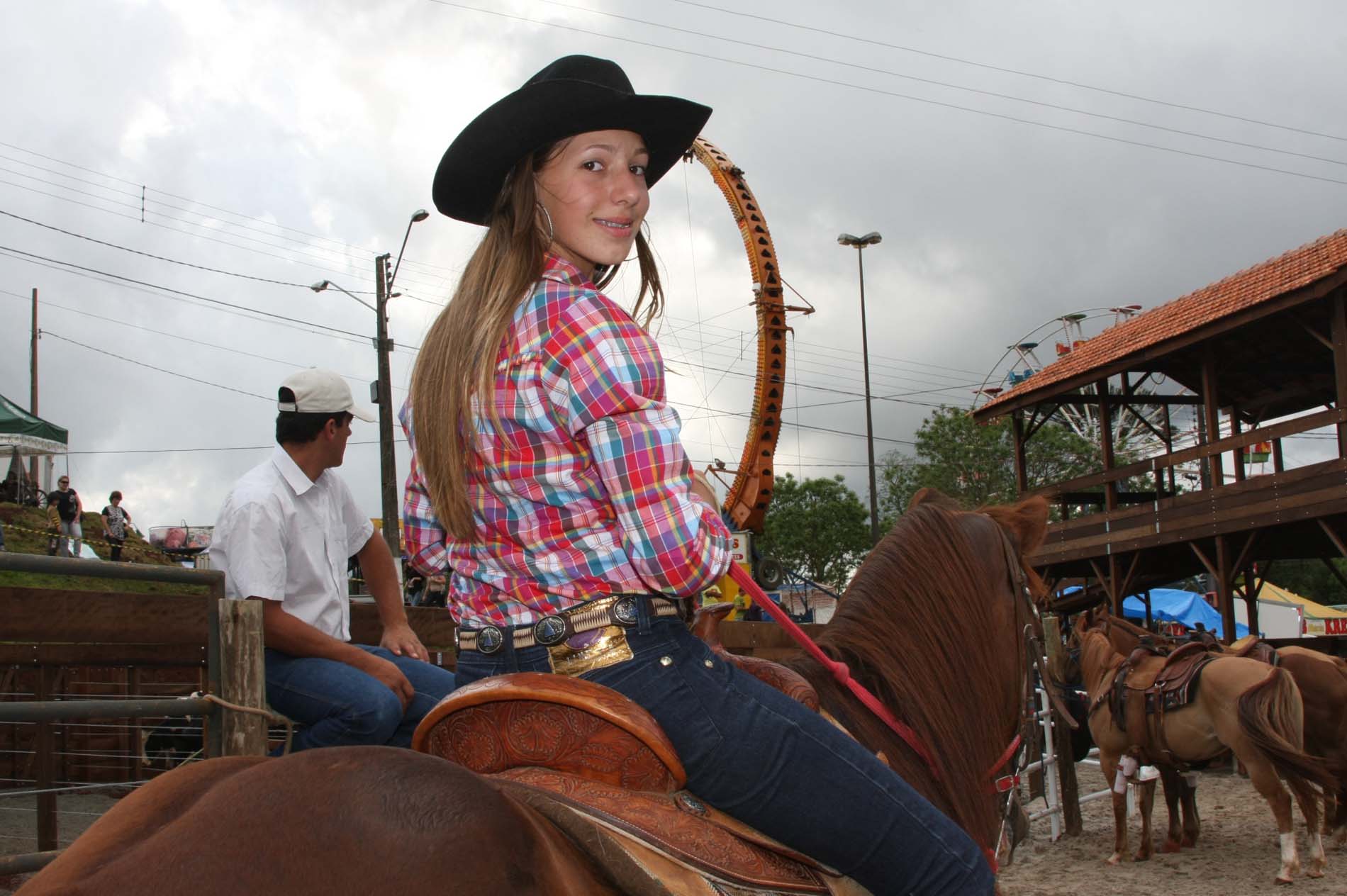 Andressa Carminati - Competidora da prova de três tambores