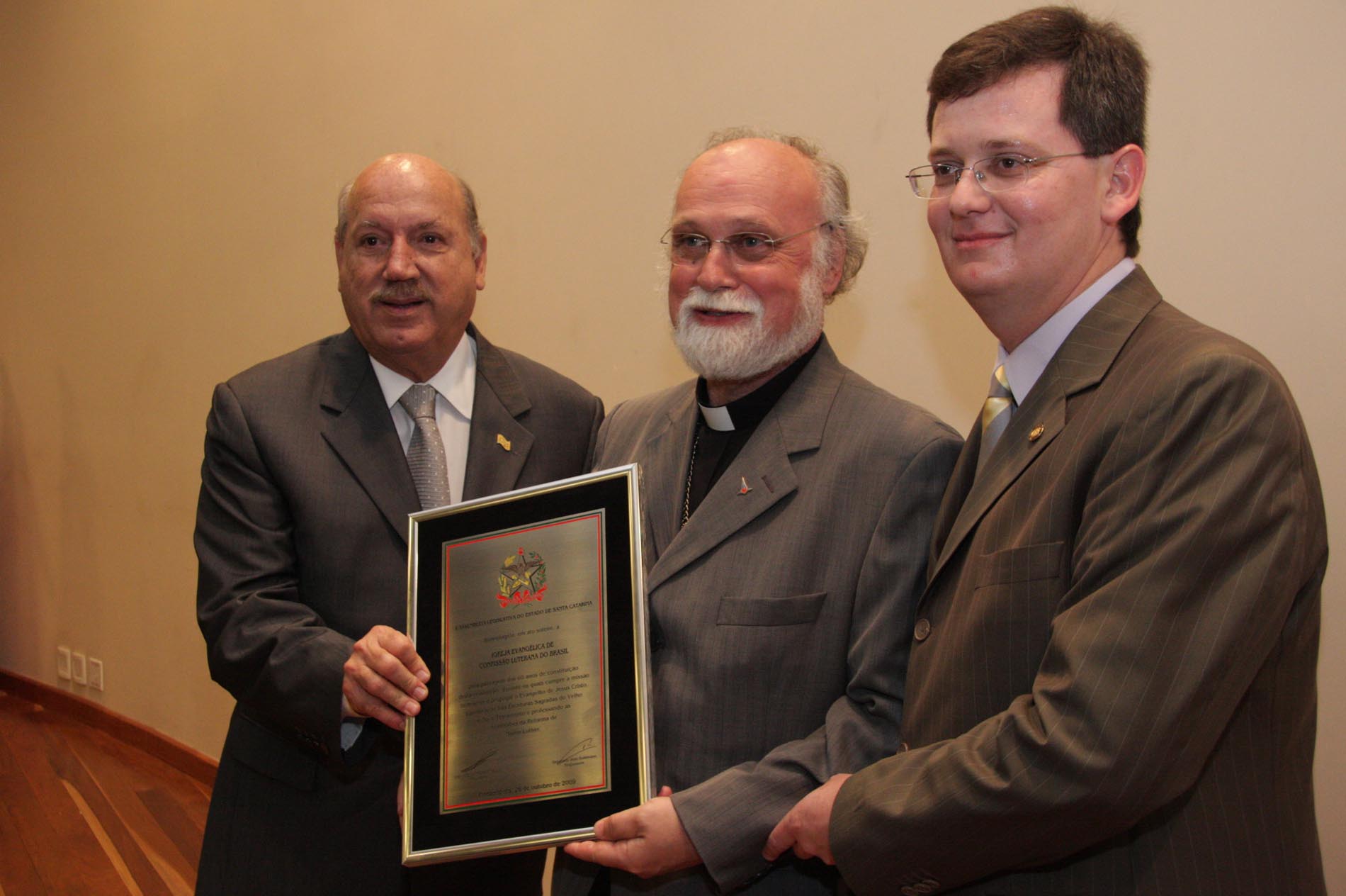 Ato Parlamentar Solene em homenagem à Igreja Evangélica de Confissão Luterana do Brasil pela passagem dos 60 anos de constituição em Santa Catarina.