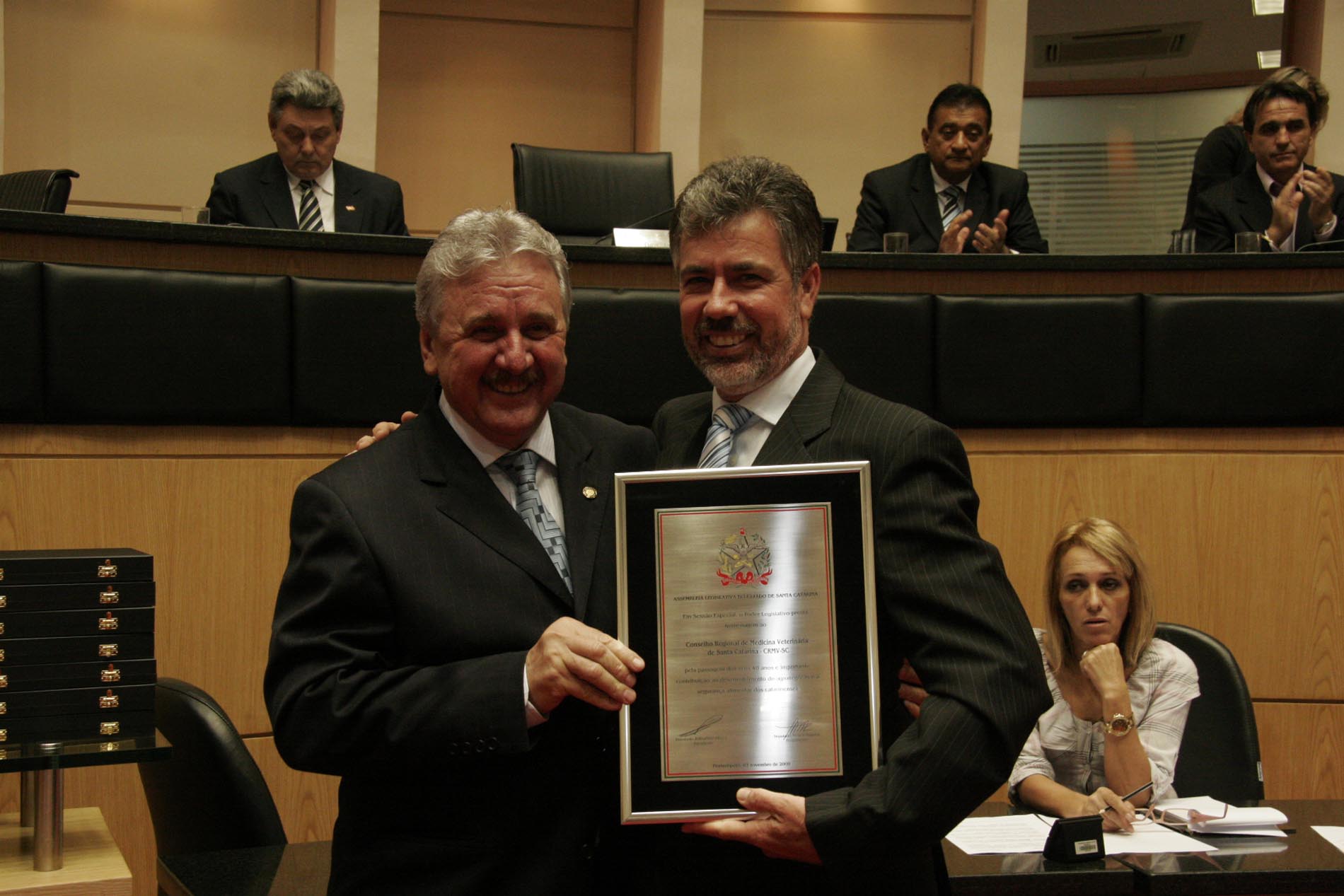 Sessão Especial em homenagem aos 40 anos do Conselho Regional de Medicina Veterinária CRMV/SC
