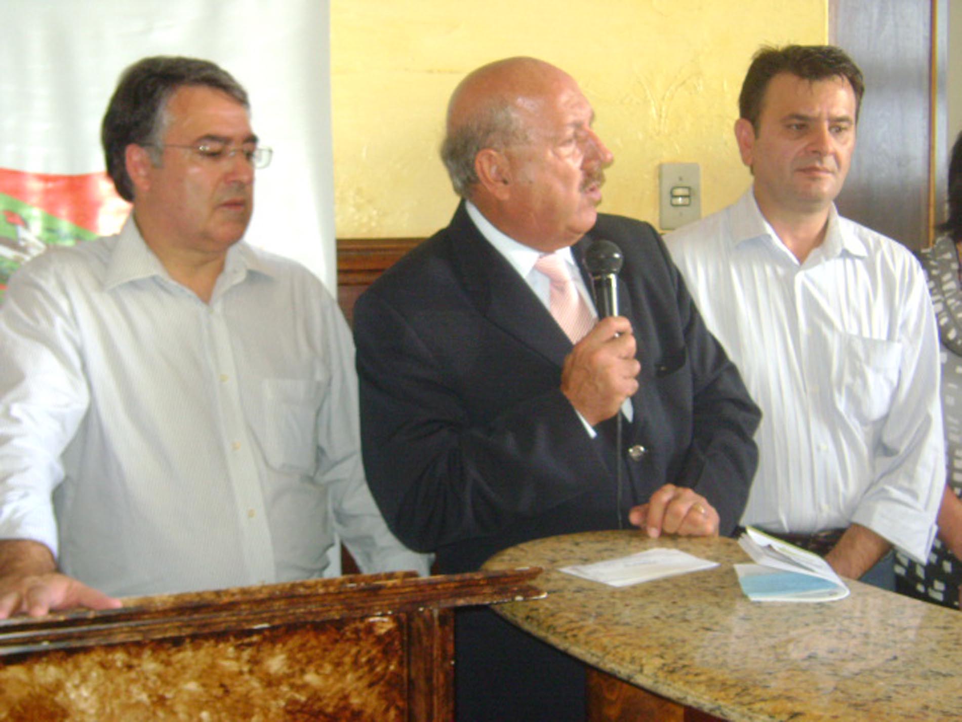 Raimundo Colombo, Luiz Henrique e Elizeu Mattos