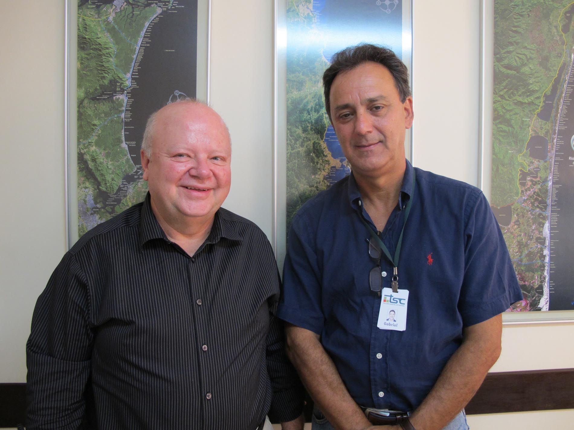 Deputado Renato Hinnig e Gabriel Ribeiro Vieira