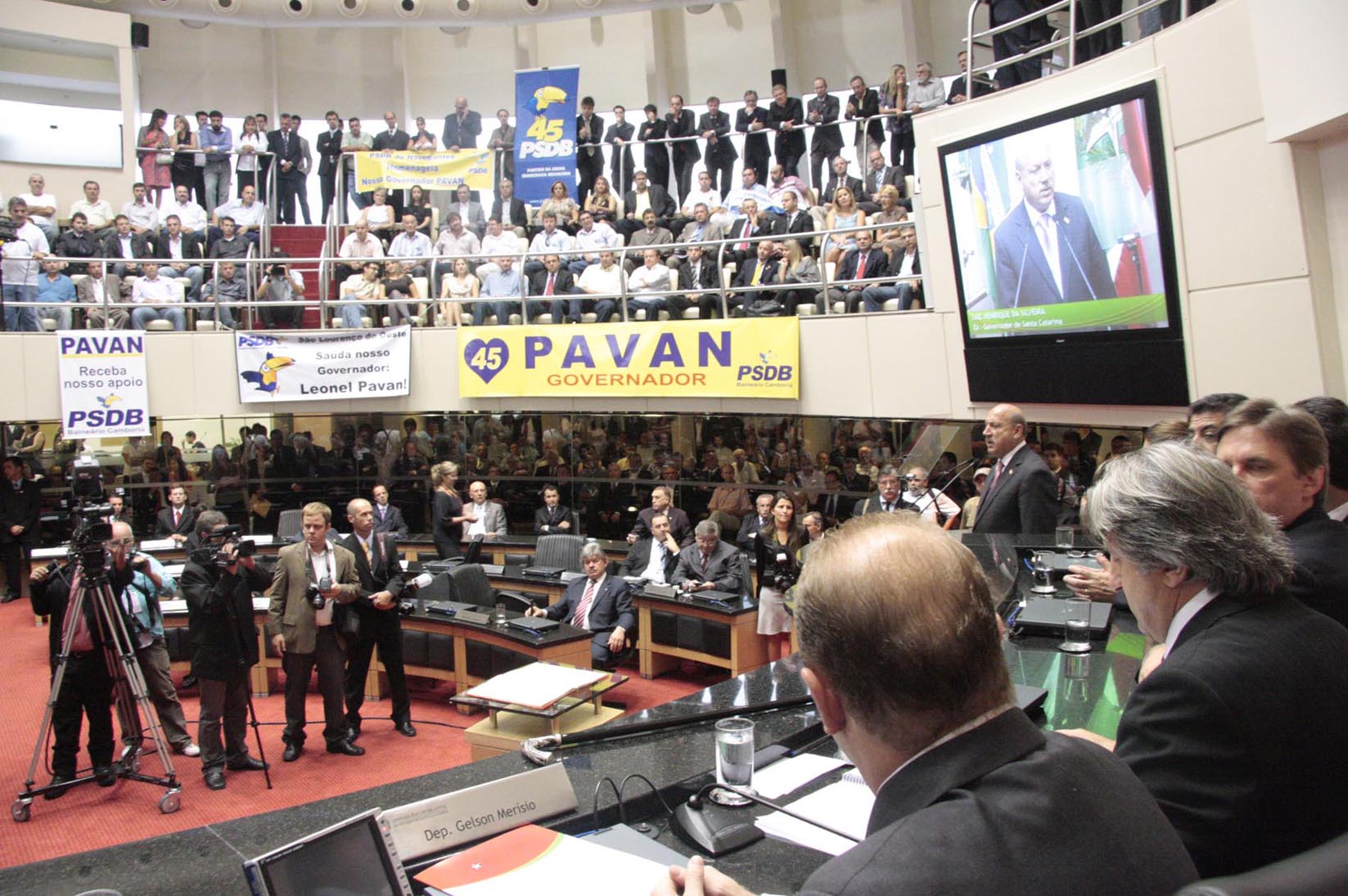 Sessão Solene – Posse do Governador Leonel Pavan
