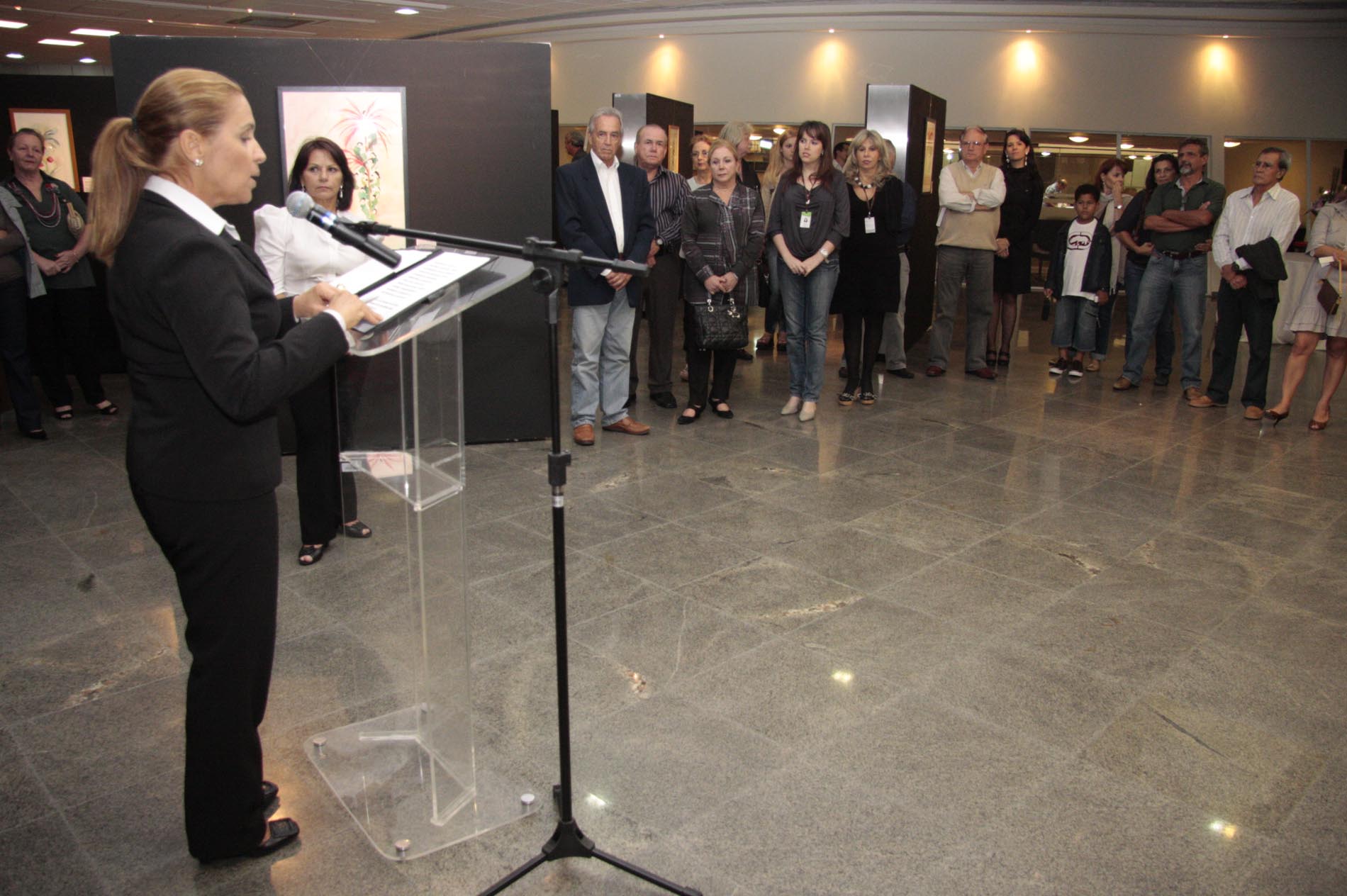 Abertura da exposição de arte