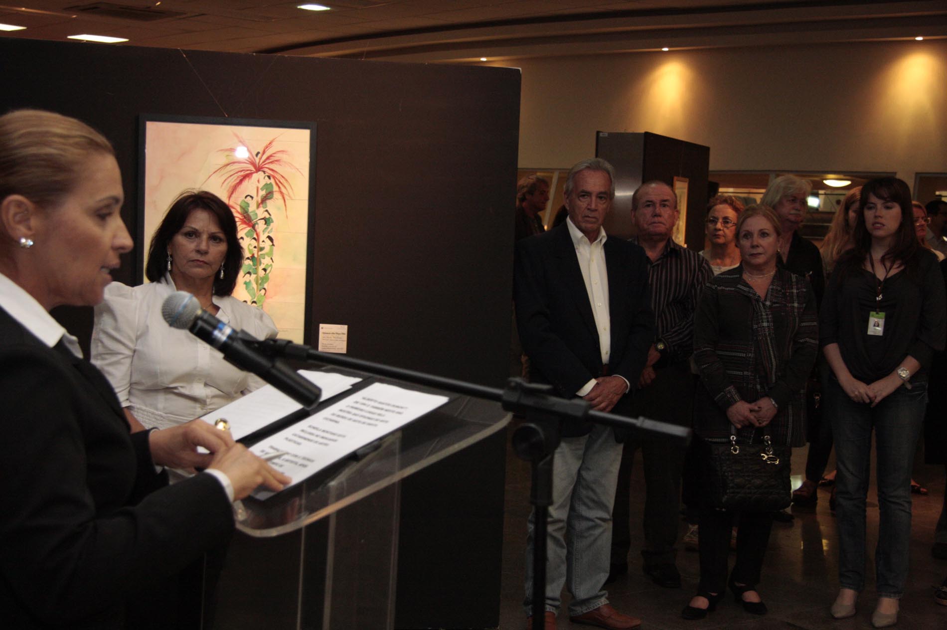 Abertura da exposição de arte