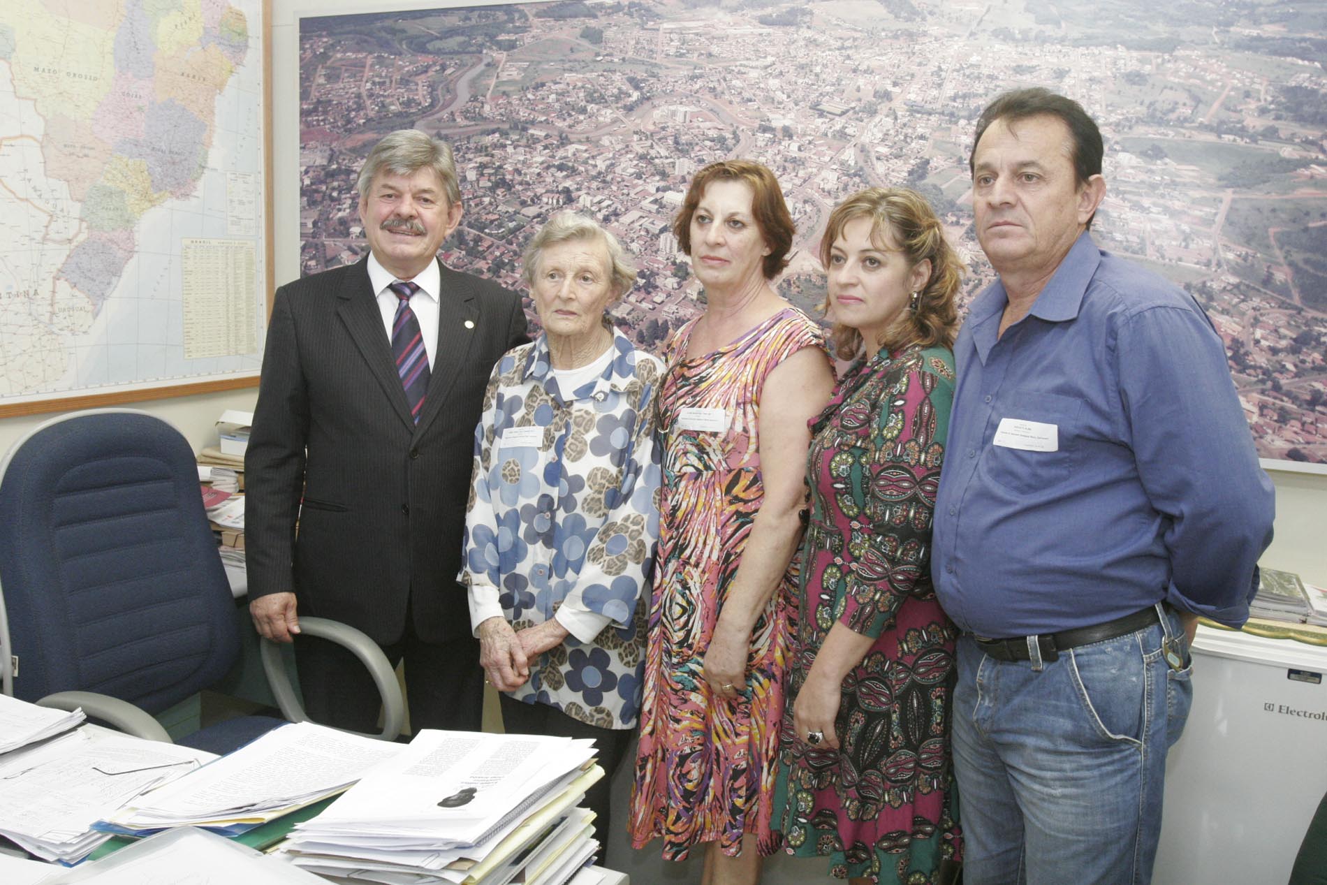 Deputado Reno Caramori (PP) recebe familiares de Edilton Swarovski