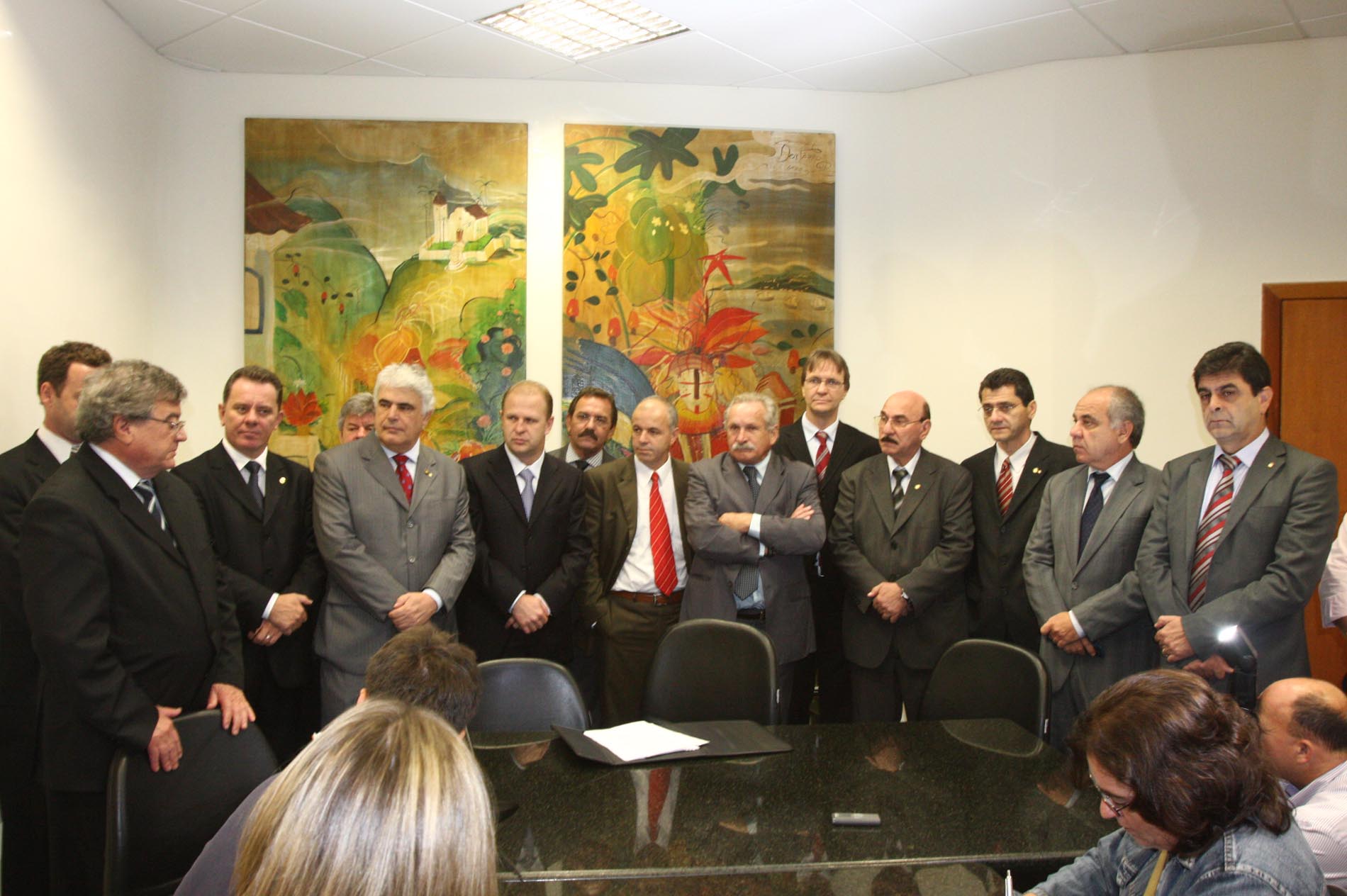 Entrevista coletiva com o presidente da AL