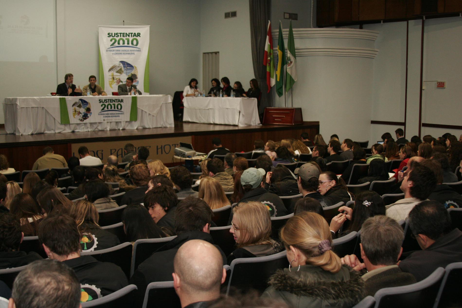 Sustentar 2010 - III Fórum sobre energias renováveis e consumo responsável - Local: Lang Palace Hotel - Centro - Chapecó/SC
