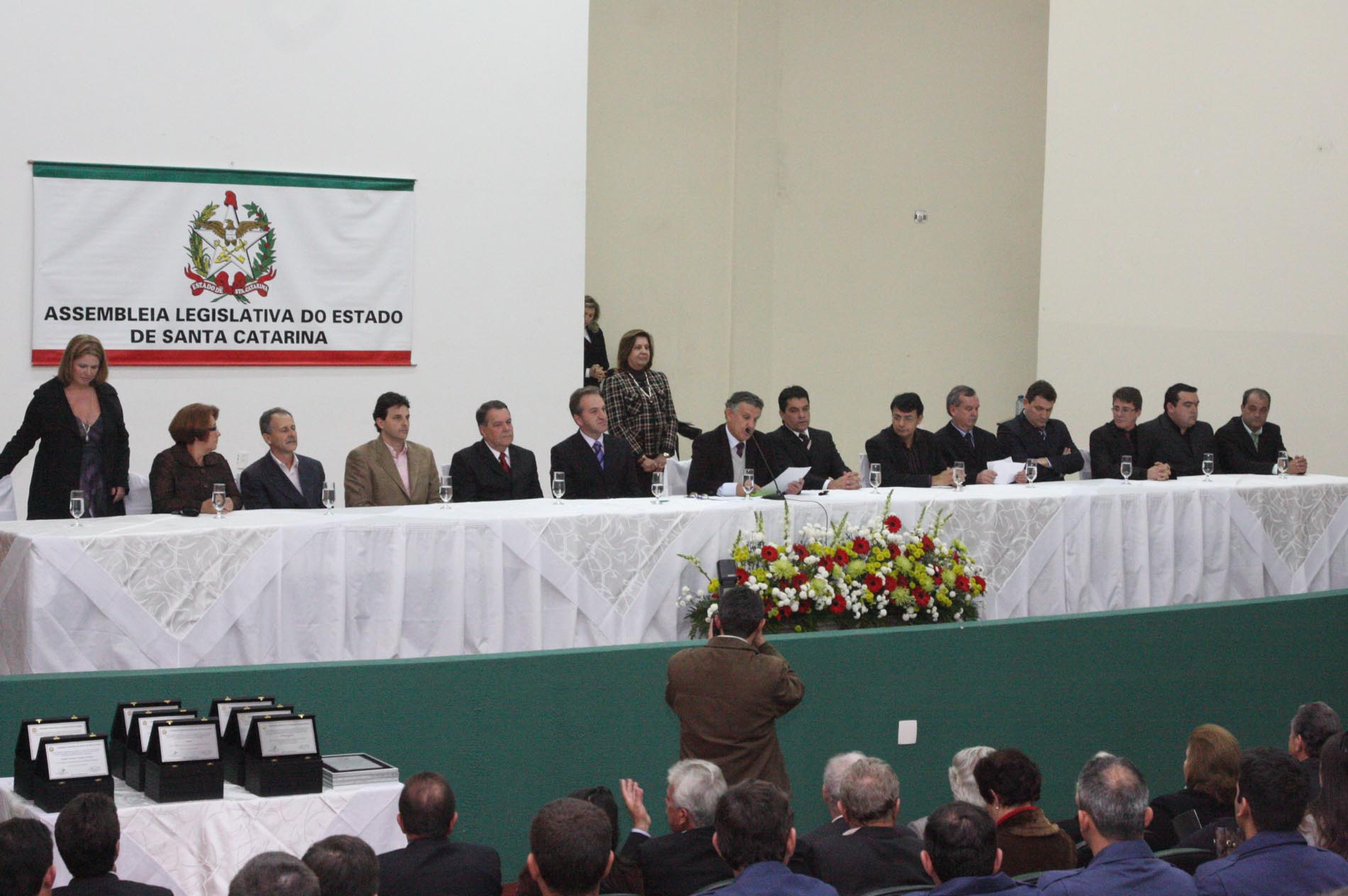 Sessão Solene em homenagem aos 150 anos de Emancipação do Município de Tijucas - Local:  Tijucas/SC.