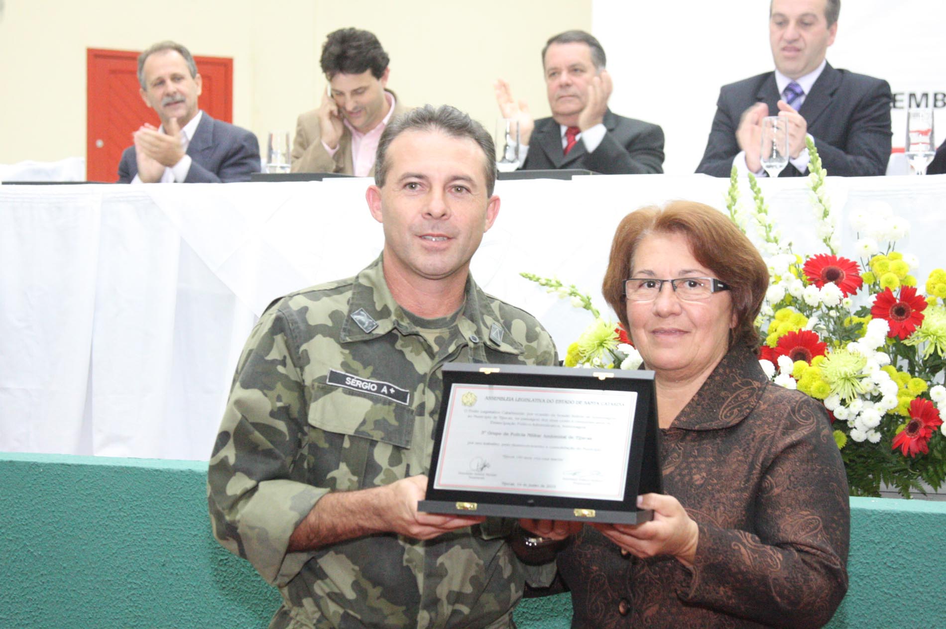 Sessão Solene em homenagem aos 150 anos de Emancipação do Município de Tijucas - Local:  Tijucas/SC.