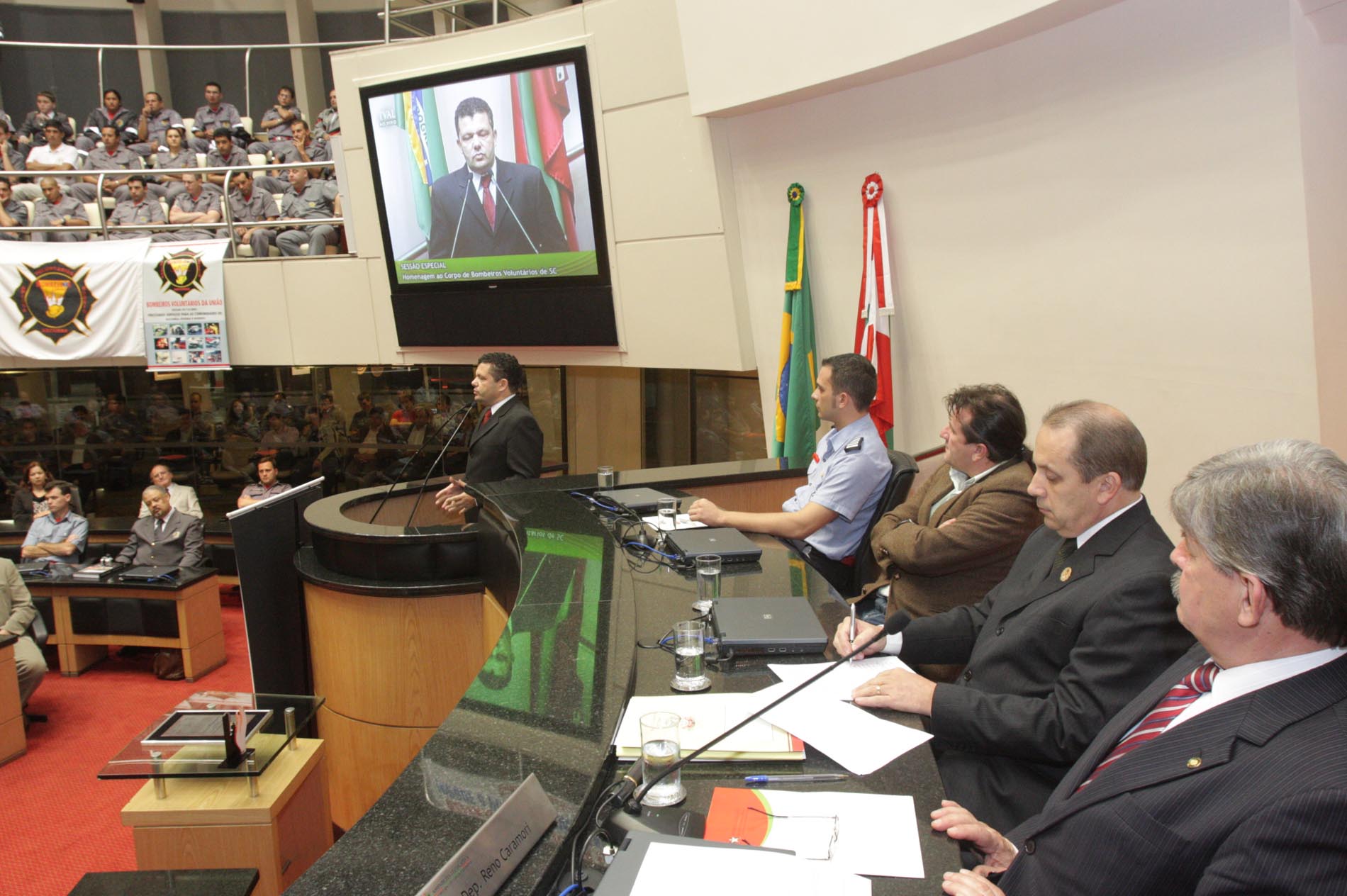 Sessão Especial em homenagem ao Corpo de Bombeiros Voluntários de Santa Catarina