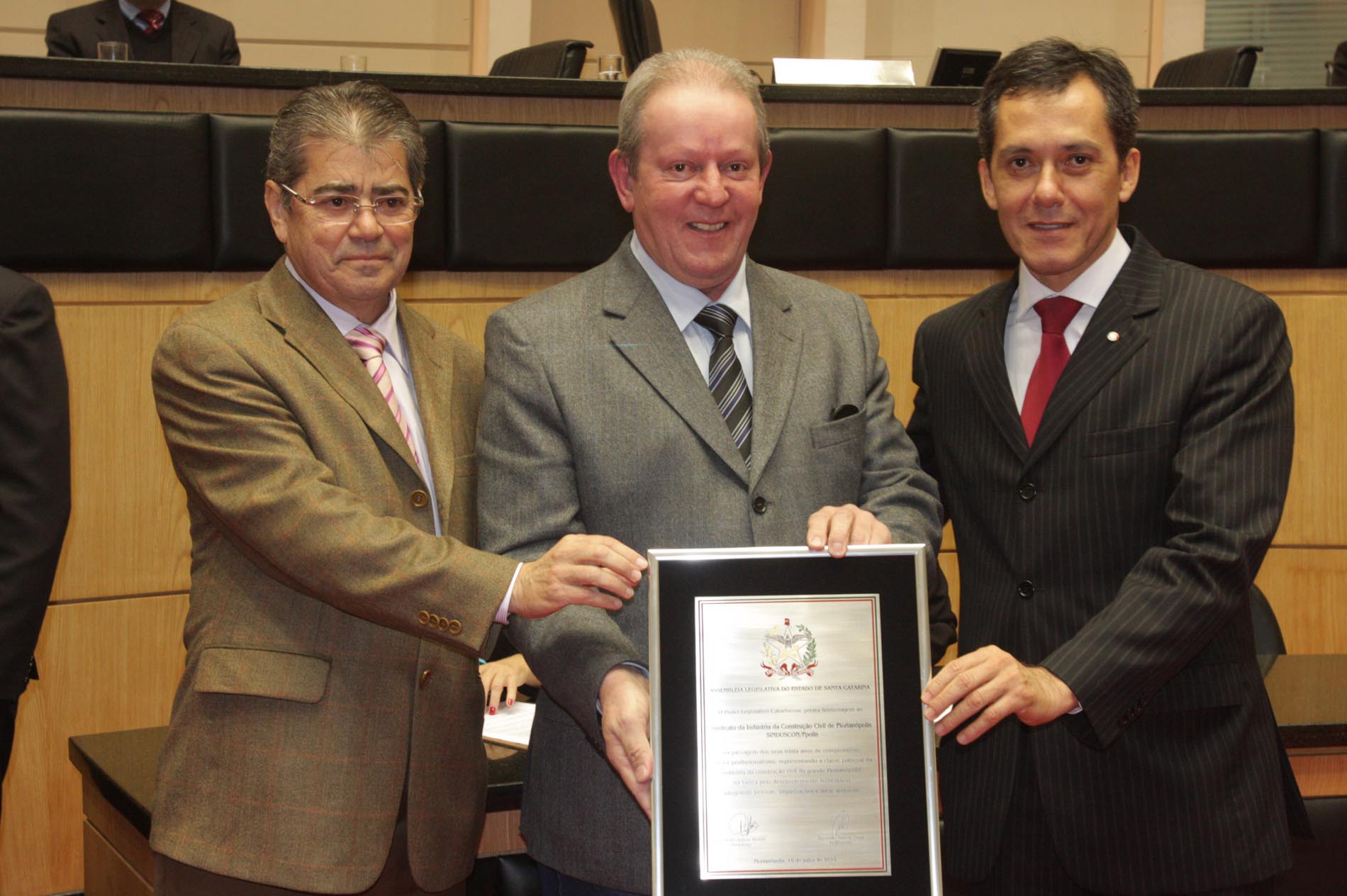 Sessão Especial em homenagem ao Sindicato da Indústria da Construção Civil da Grande Florianópolis - SINDUSCON