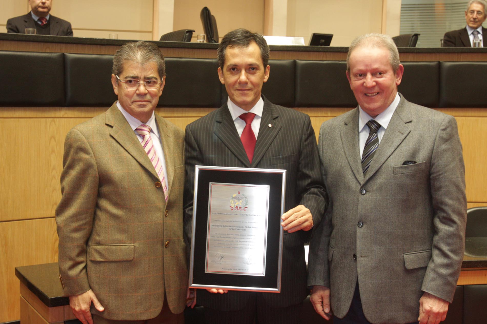Sessão Especial em homenagem ao Sindicato da Indústria da Construção Civil da Grande Florianópolis - SINDUSCON