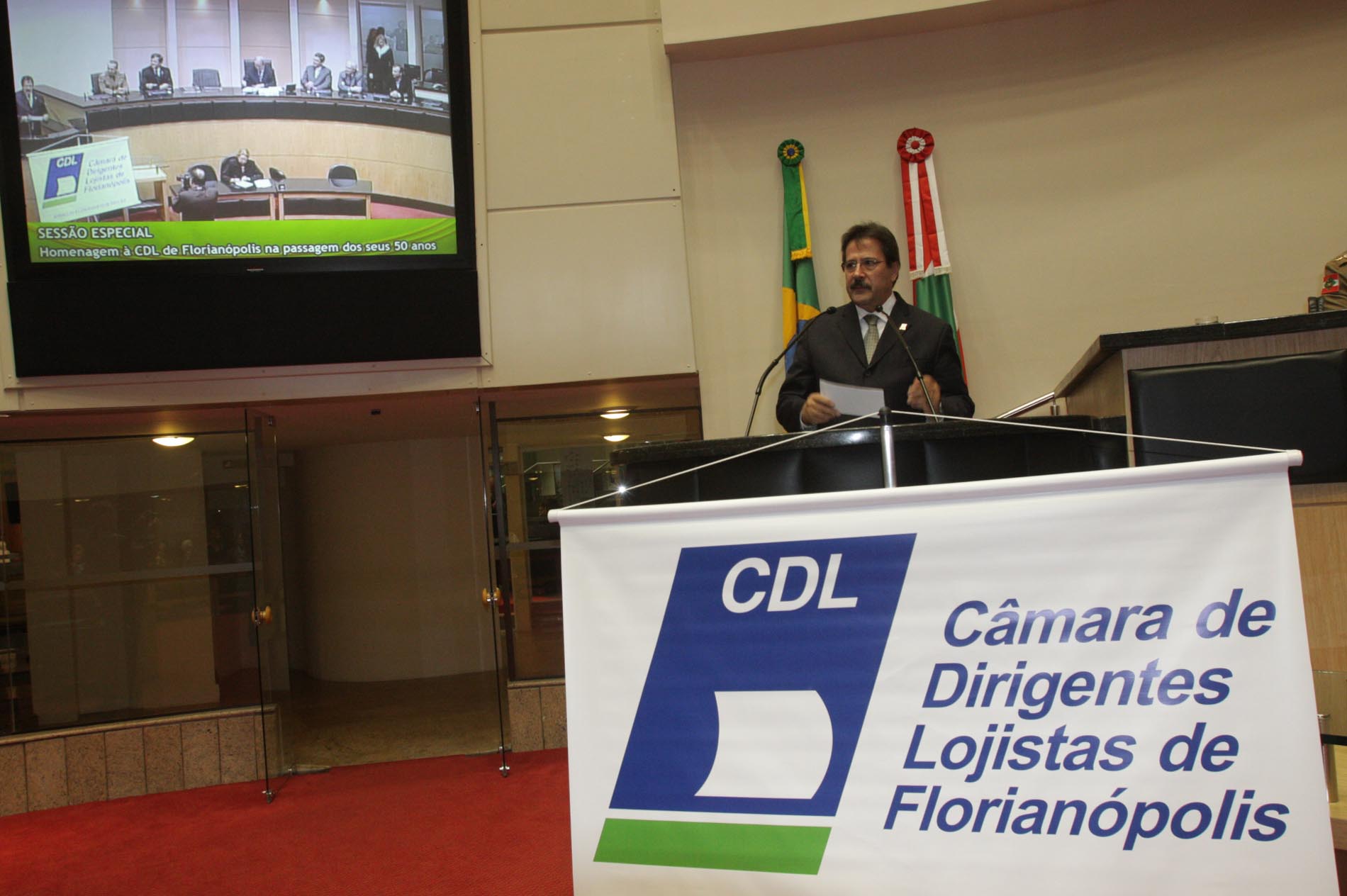 Sessão Especial em homenagem à Câmara de Dirigentes Lojistas de Florianópolis - CDL