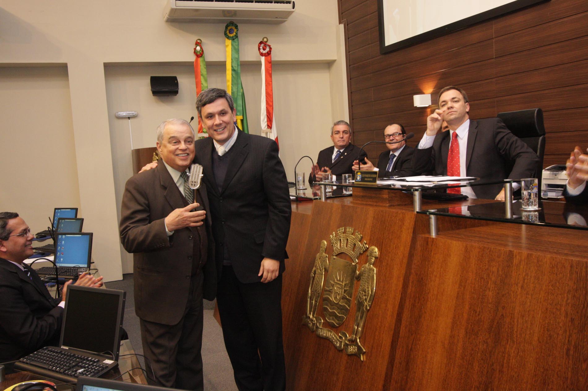 Homenagem da Camera a profissionais da imprensa.