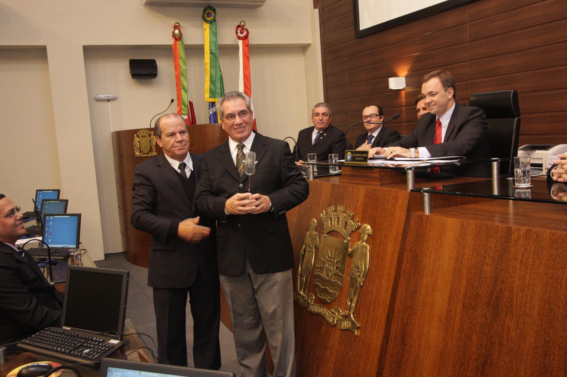 Homenagem da Camera a profissionais da imprensa.