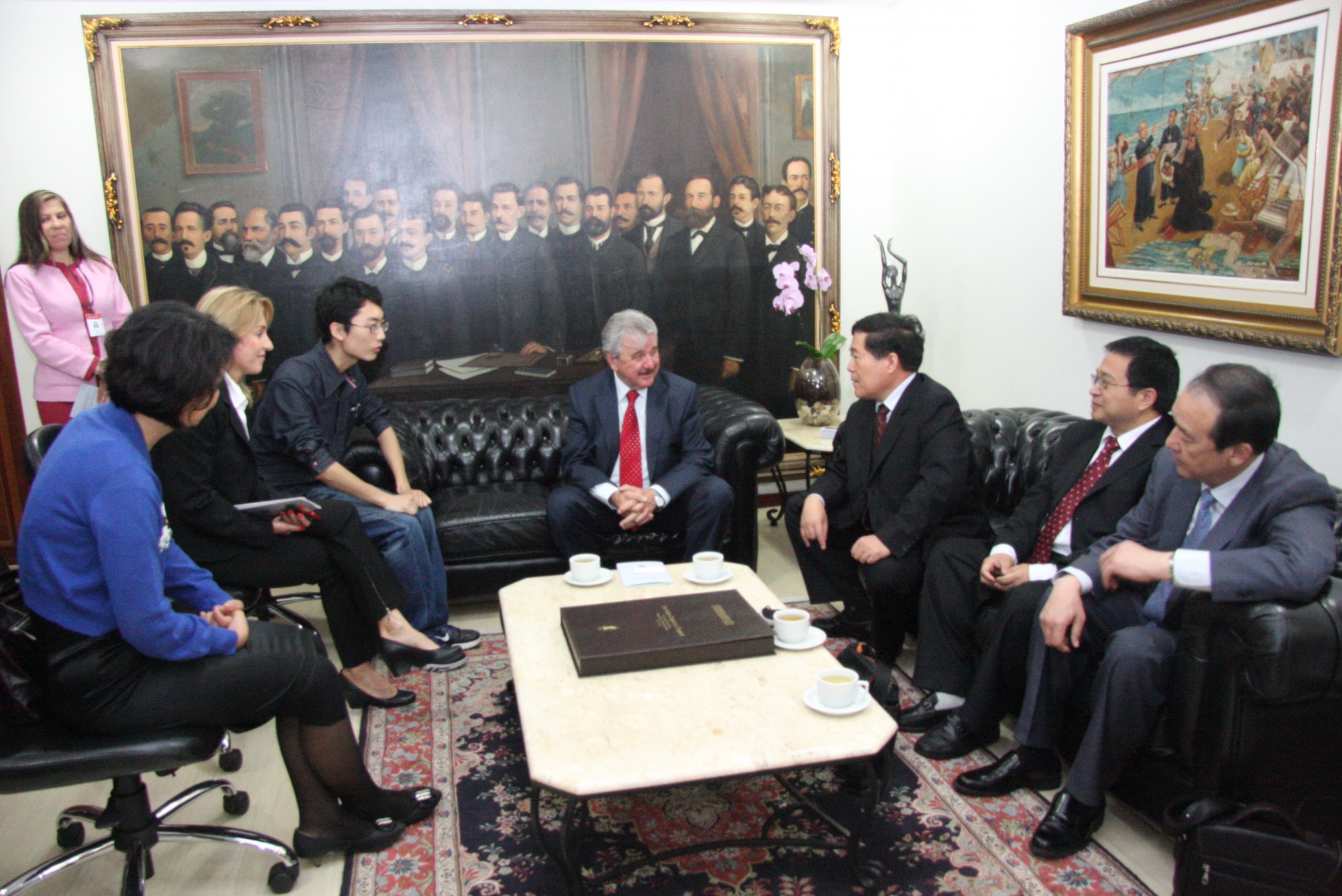Visita da Comitiva Chinesa na Presidência