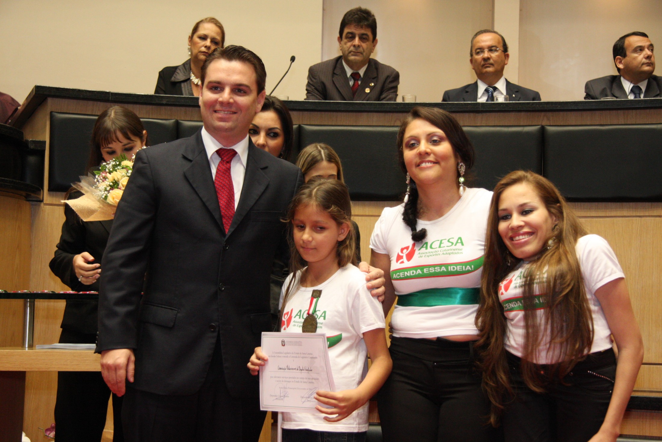 Sessão Solene de Concessão de Medalhas - Cesar Souza Junior e Associação Catarinense de Esportes