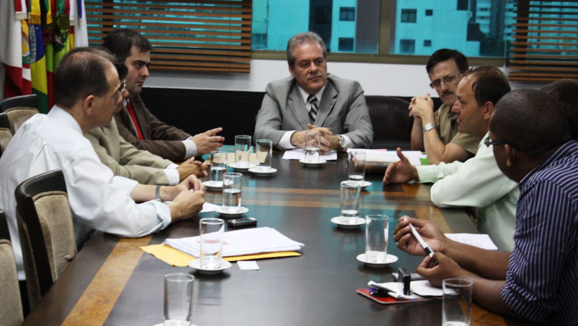 Deputado Carlos Chiodini (PMDB) – Reunião na SSP
