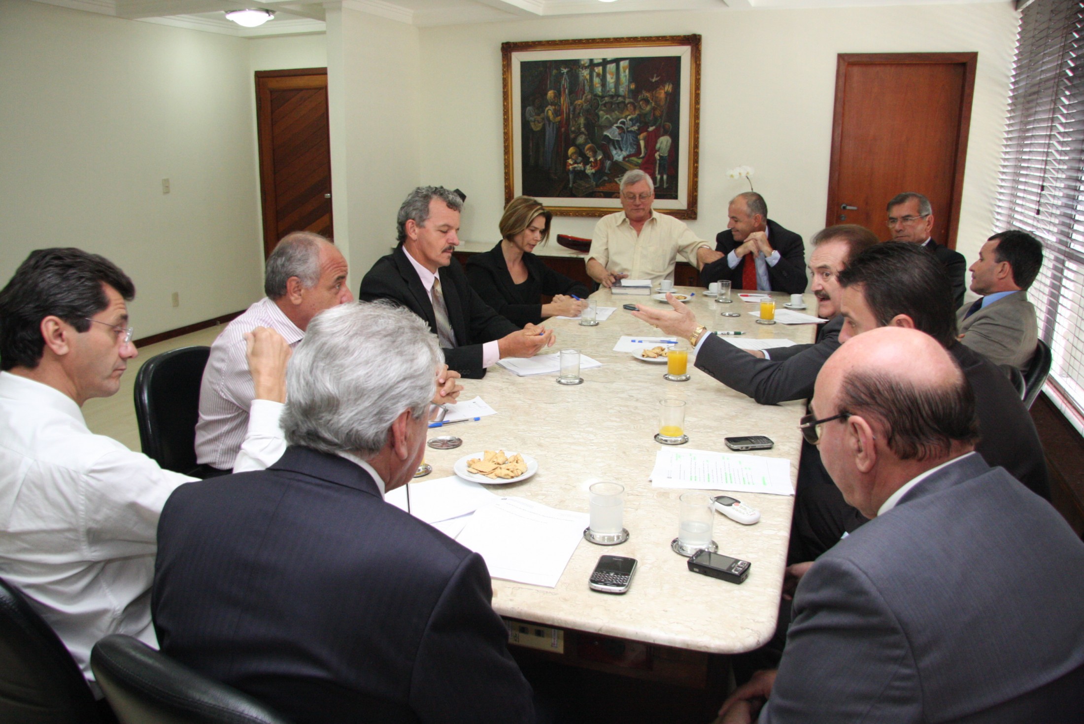 Reunião de líderes na Presidência