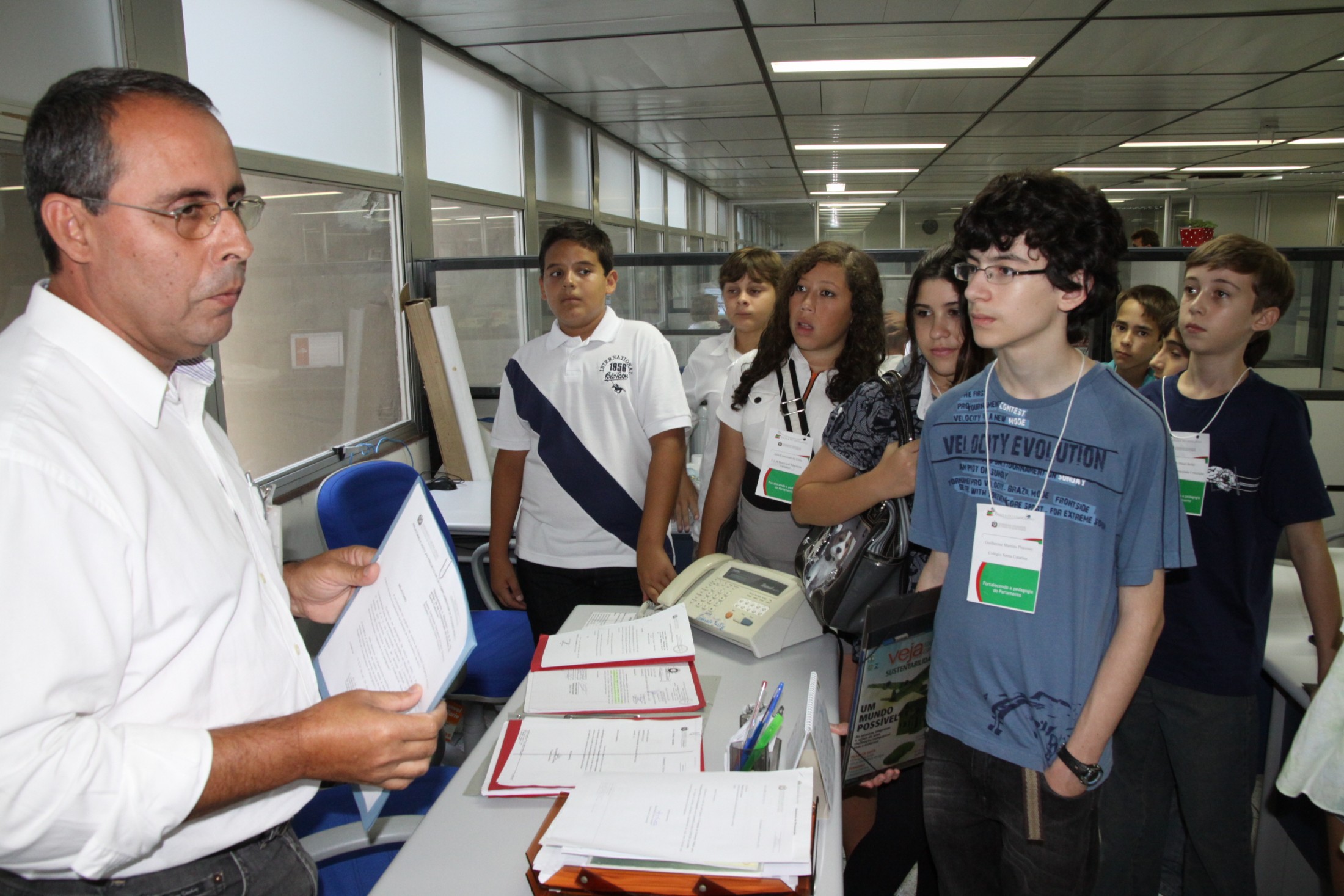 Vereadores Mirins visitam Assembleia