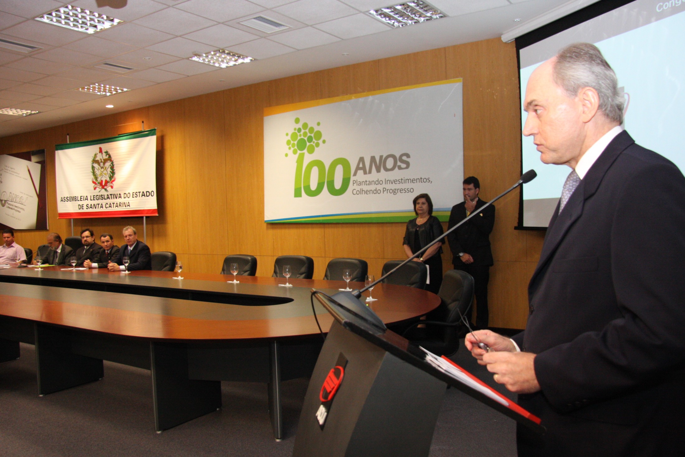 Sessão Solene em homenagem à Associação Empresarial de Joinville - ACIJ pela passagem do seu centenário. Local: Joinville