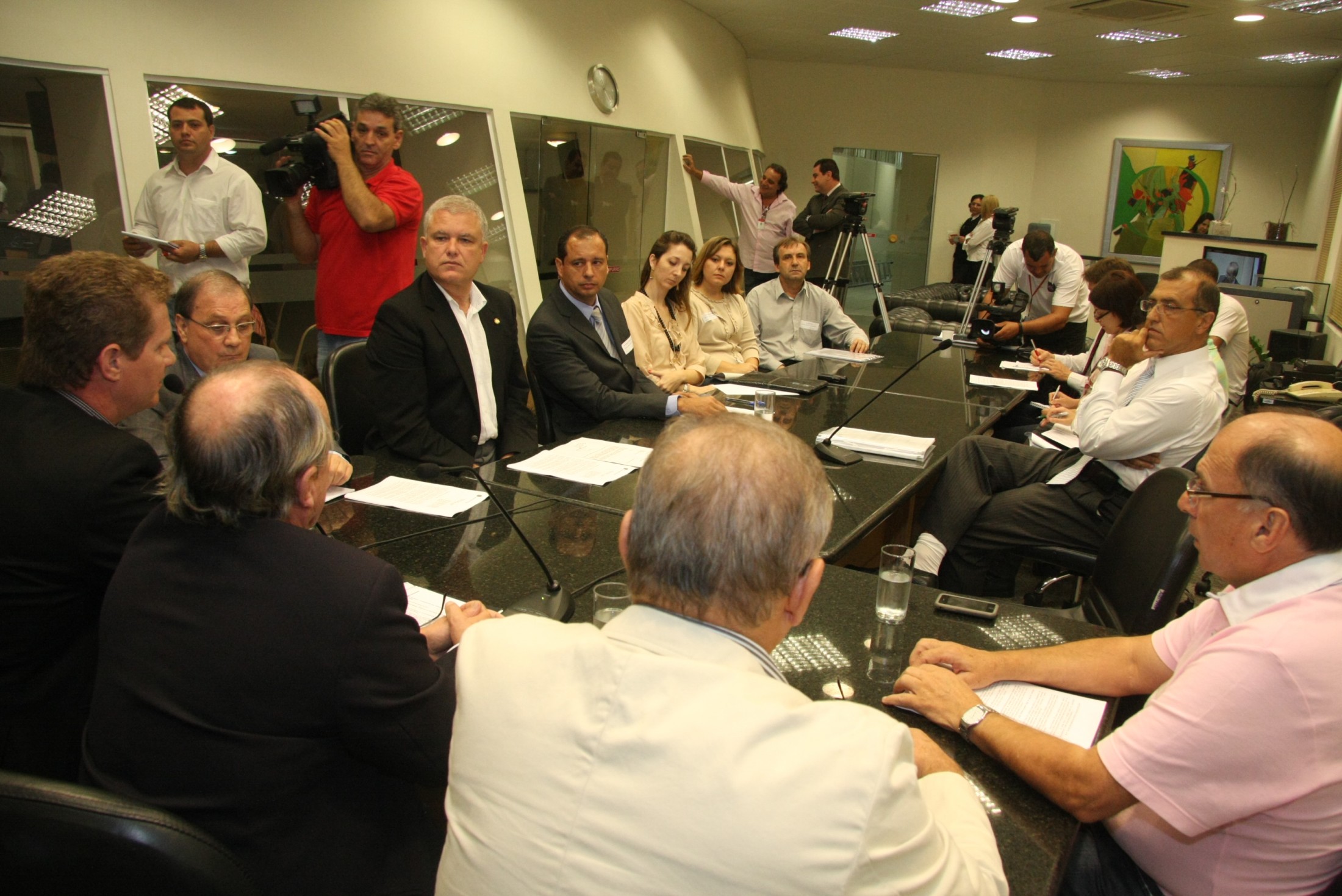 Entrevista coletiva com o Sindicato dos Combustíveis e Parlamentares
