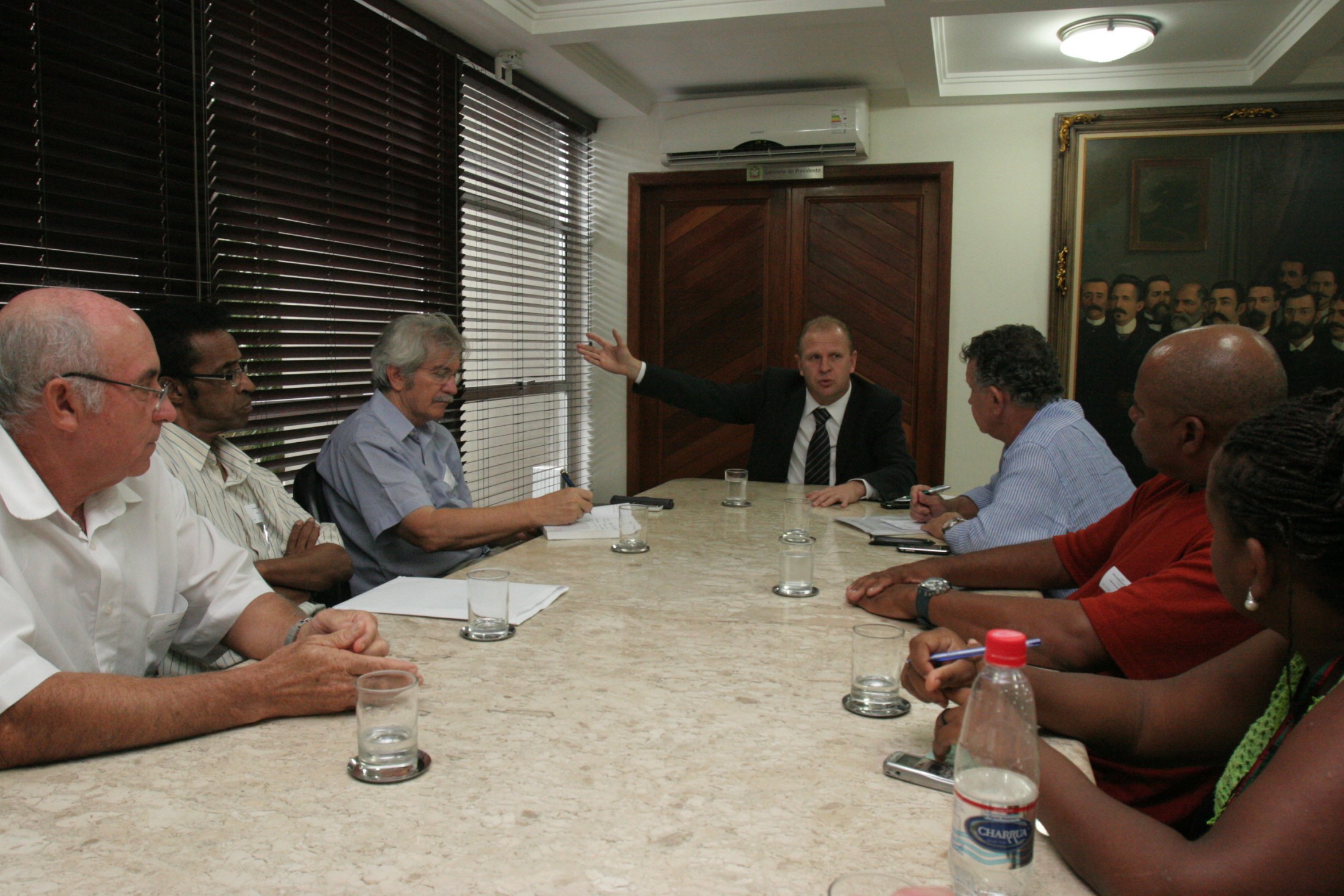 Reunião com líderanças do Maciço do Morro da Cruz.